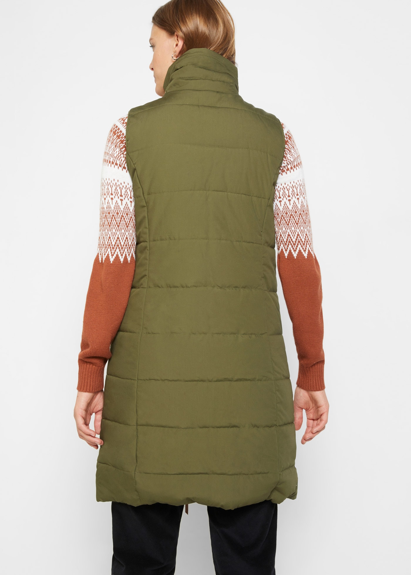 bonprix Longweste mit Stehkragen und Reißverschlusstaschen