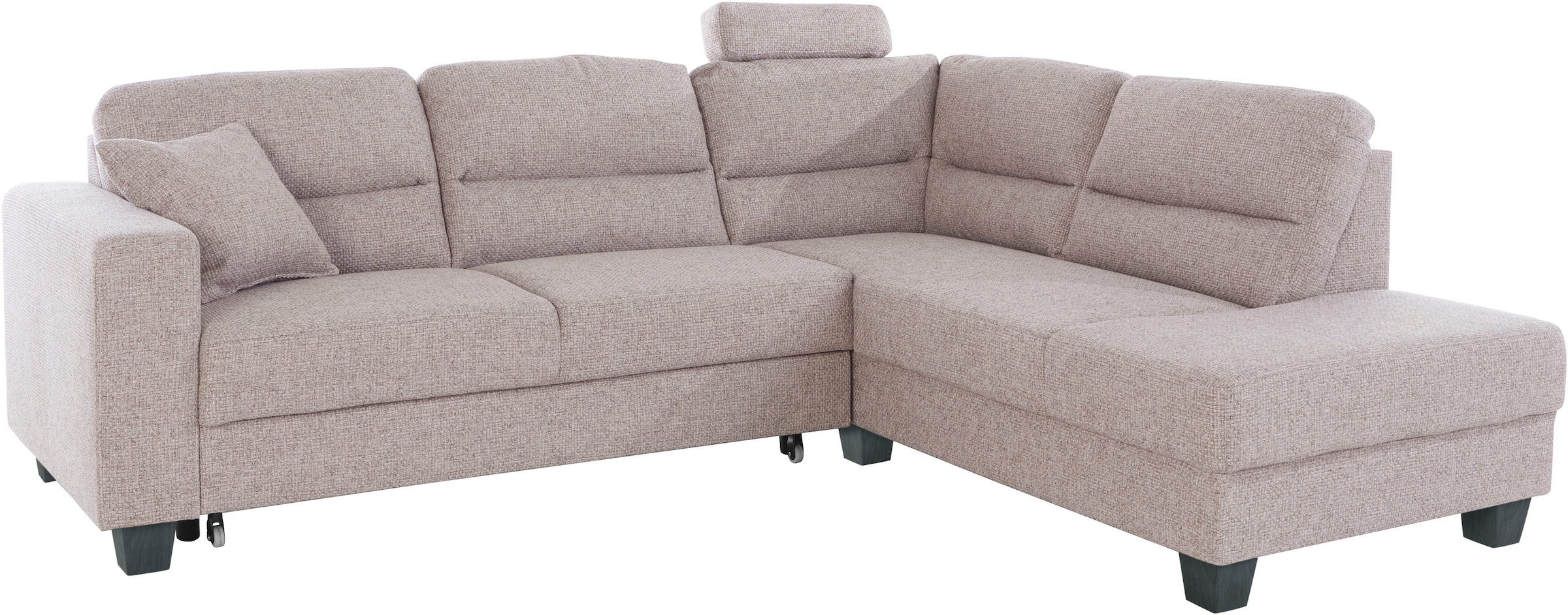 TRENDMANUFAKTUR Ecksofa »Chamber, zeitlos und modern, hoher Sitzkomfort, L-Form«, wahlweise mit Schlaffunktion