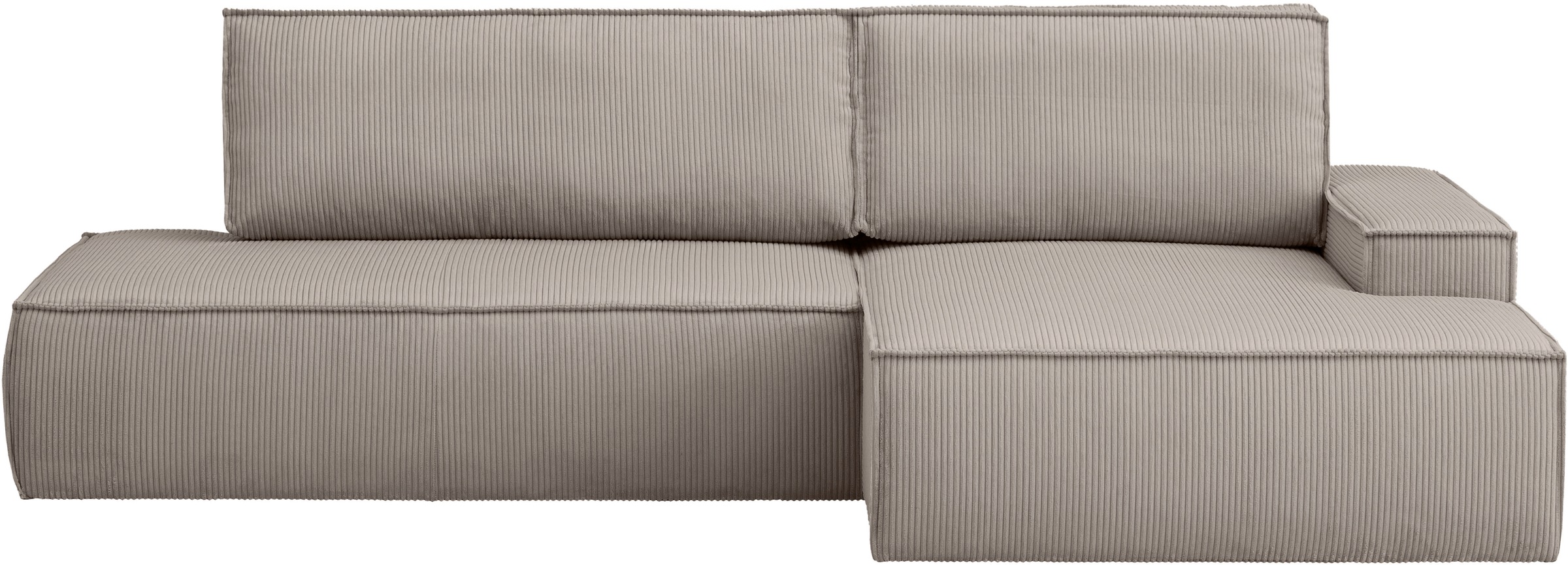 Home affaire Ecksofa "SHERWOOD, Schlafsofa in L-Form offen (275cm), Cord, L günstig online kaufen