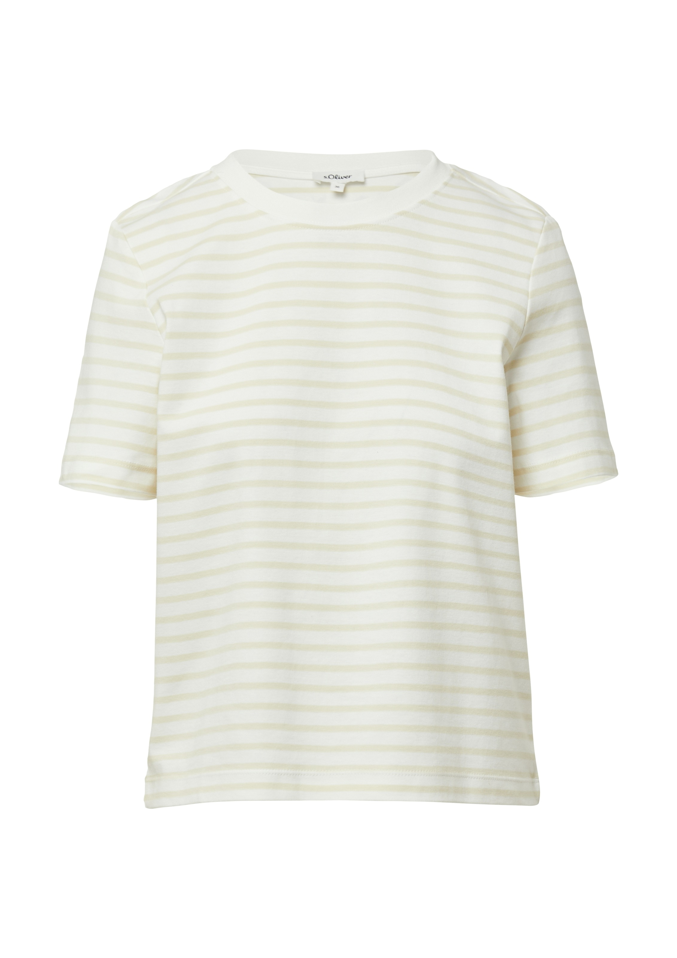 s.Oliver Women's T-Shirt White Beige 44 2