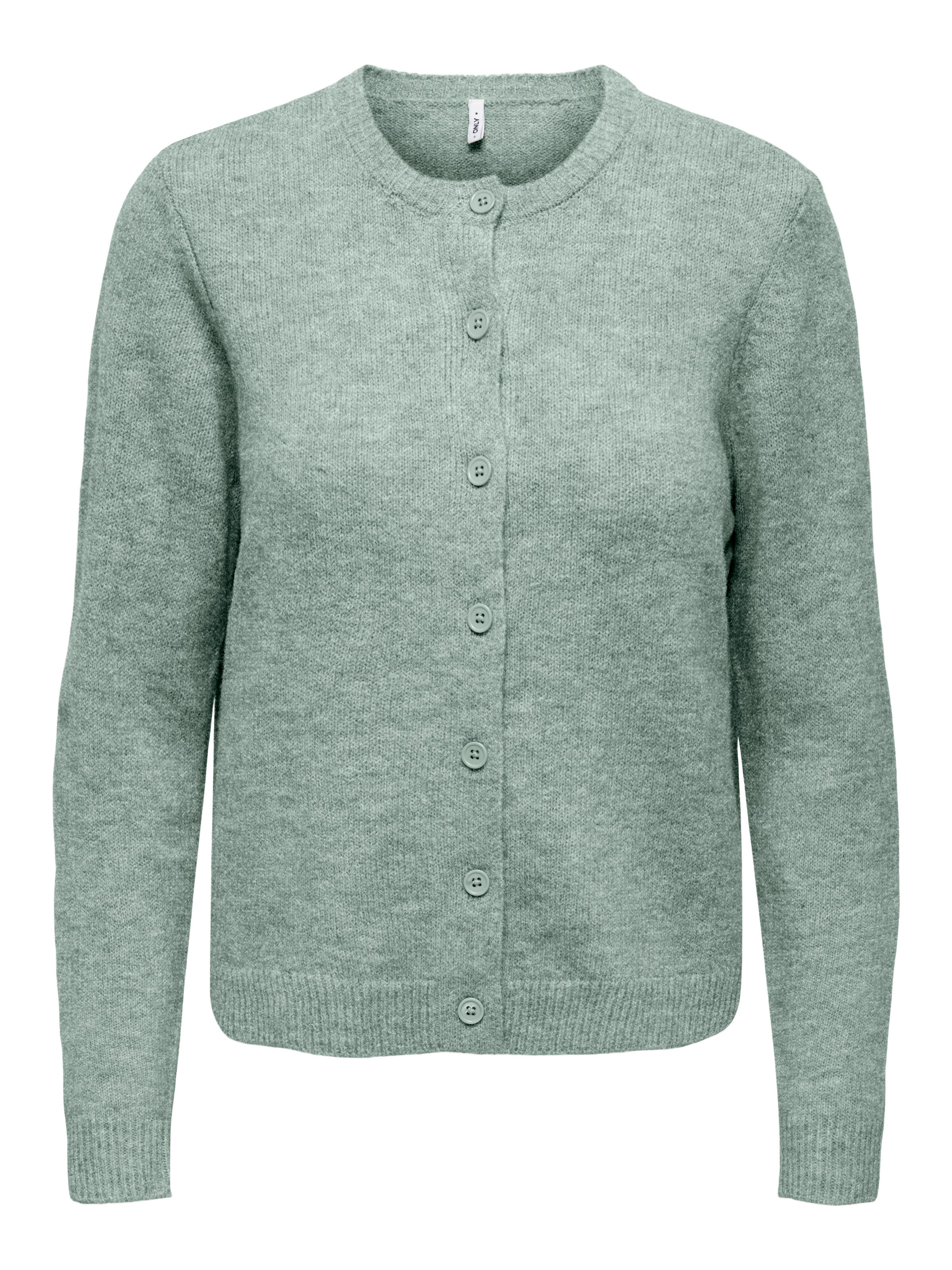 ONLY Strickjacke »ONLOLIVIA LS O-NECK CARDIGAN CC KNT« Materialmix, regular fit