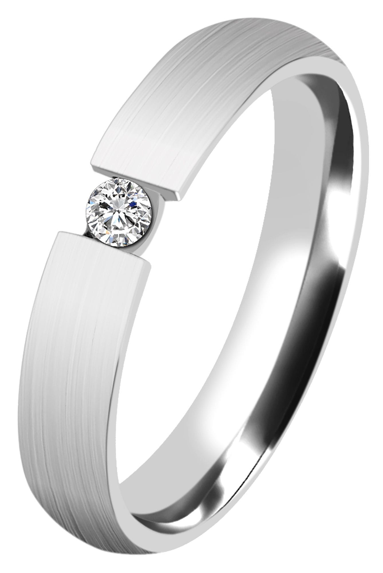 Fingerring ADELIA´S "Damen Ring aus Edelstahl" Gr. 60, silber, Fingerringe, Damen, 60, Edelstahl, Fingerring