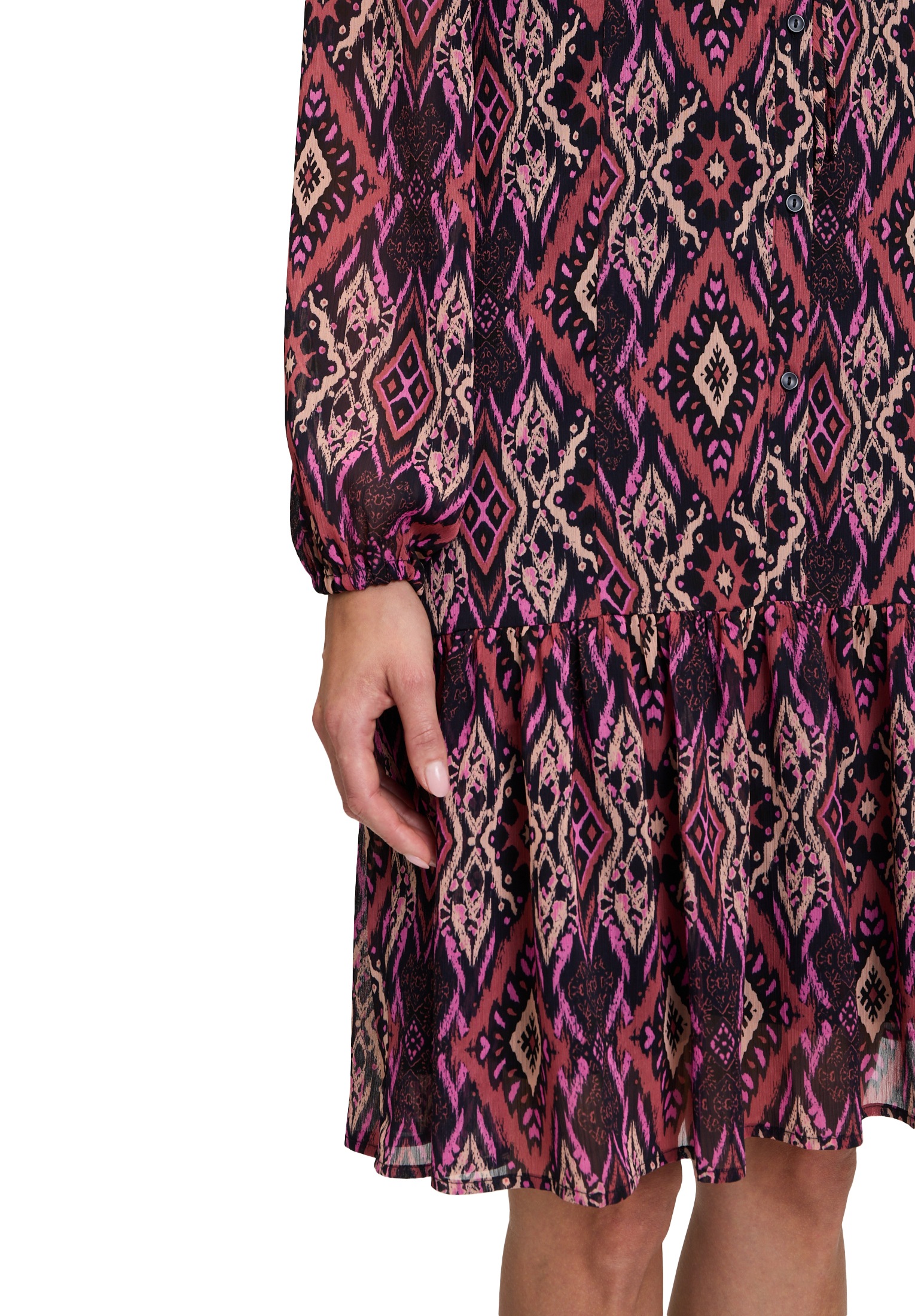 Cartoon Chiffonkleid »Cartoon Damen Sommerkleid Chiffonkleid mit Stufen«, Muster