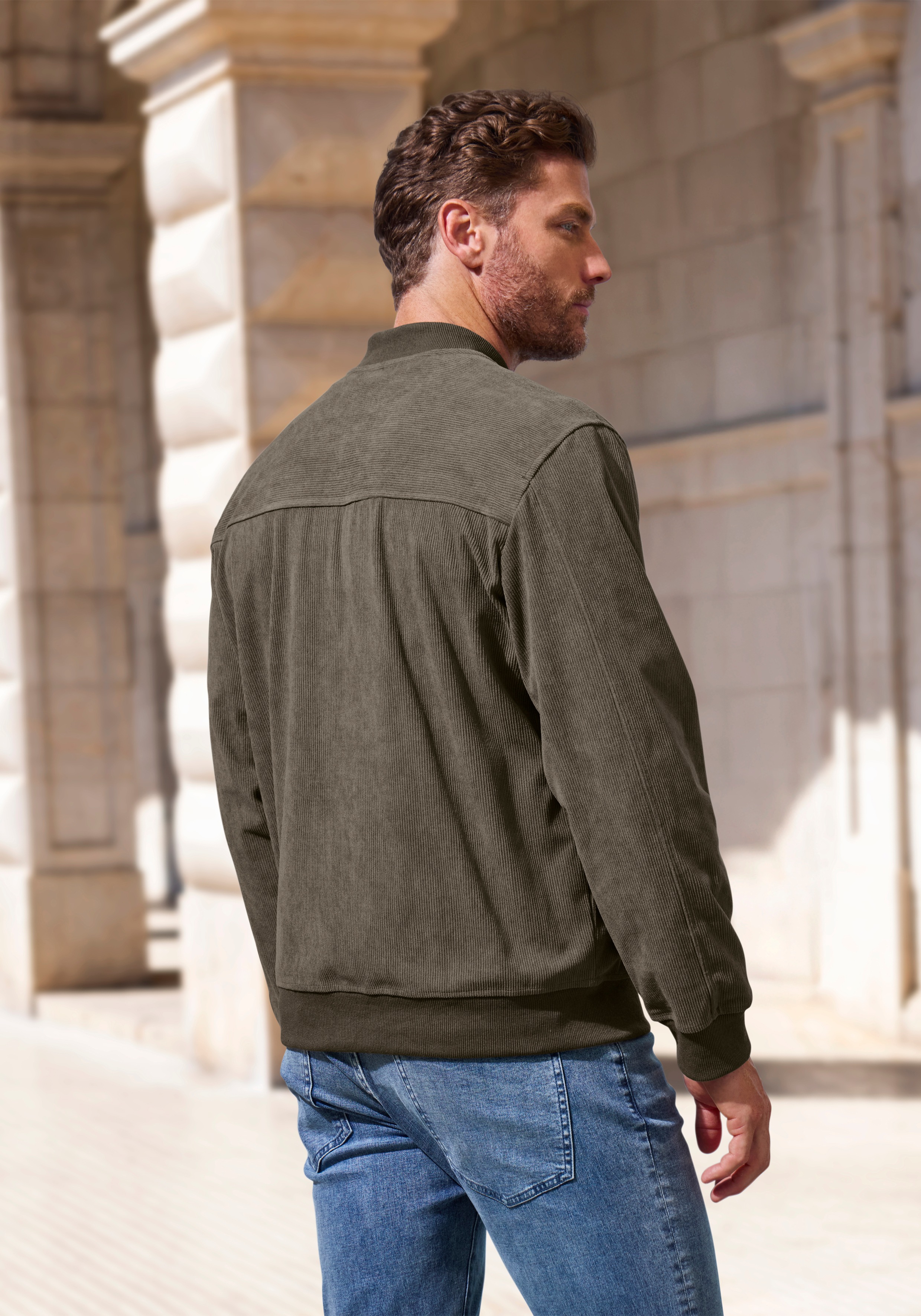 Thumbnail - H.I.S Cordjacke "- Blouson mit Reißverschluss", Pilotenjacke / Übergangsjacke aus Cord, regular fit