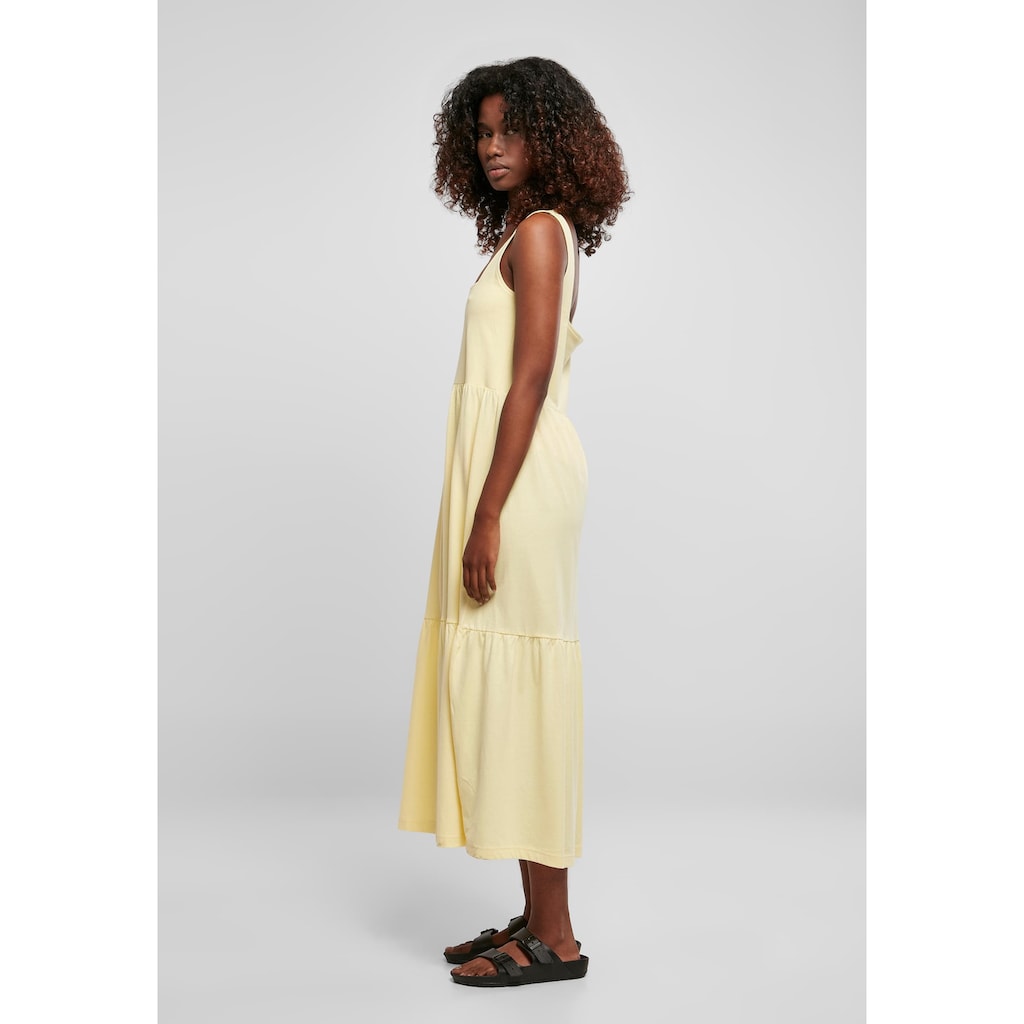 URBAN CLASSICS Shirtkleid »Urban Classics Damen Ladies 7/8 Length Valance Summer Dress«, (1 tlg.)