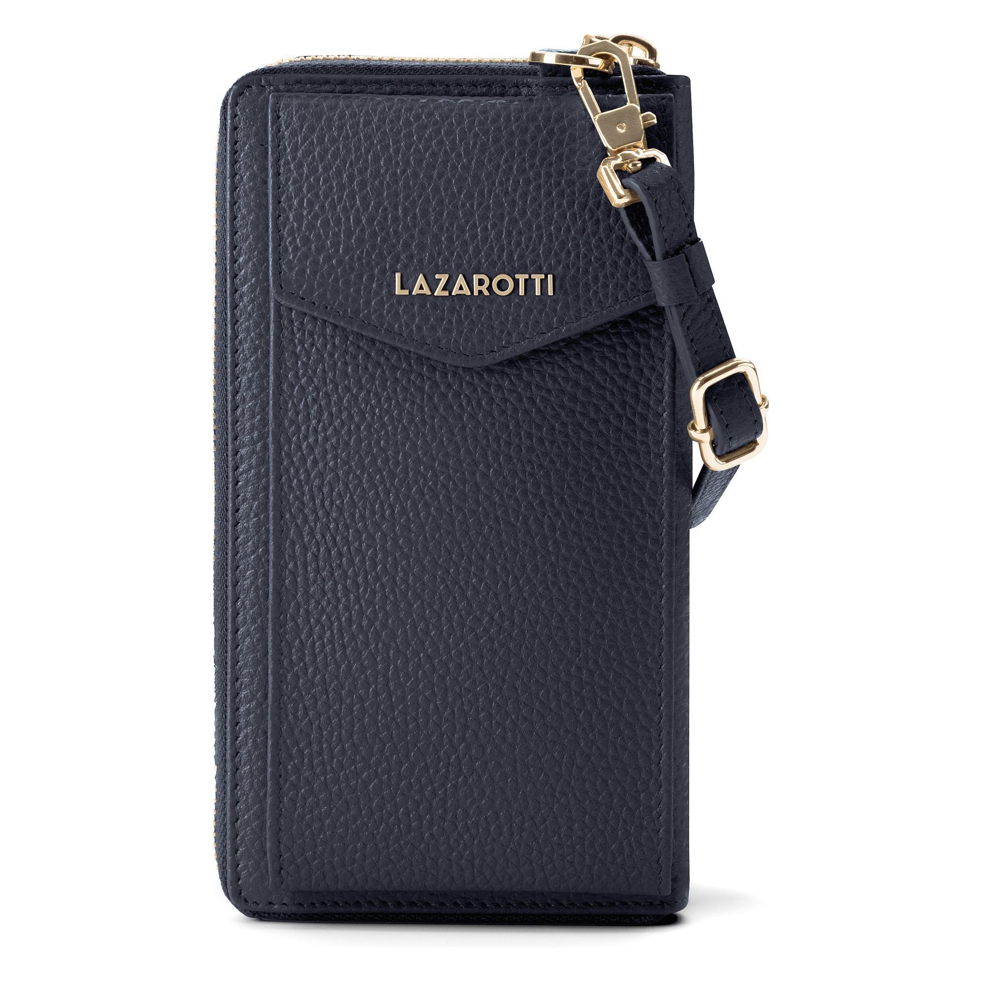 Lazarotti Smartphone-Hülle »Bologna Leather Zip-Around Geldbörse Handytasche Leder 19 cm«