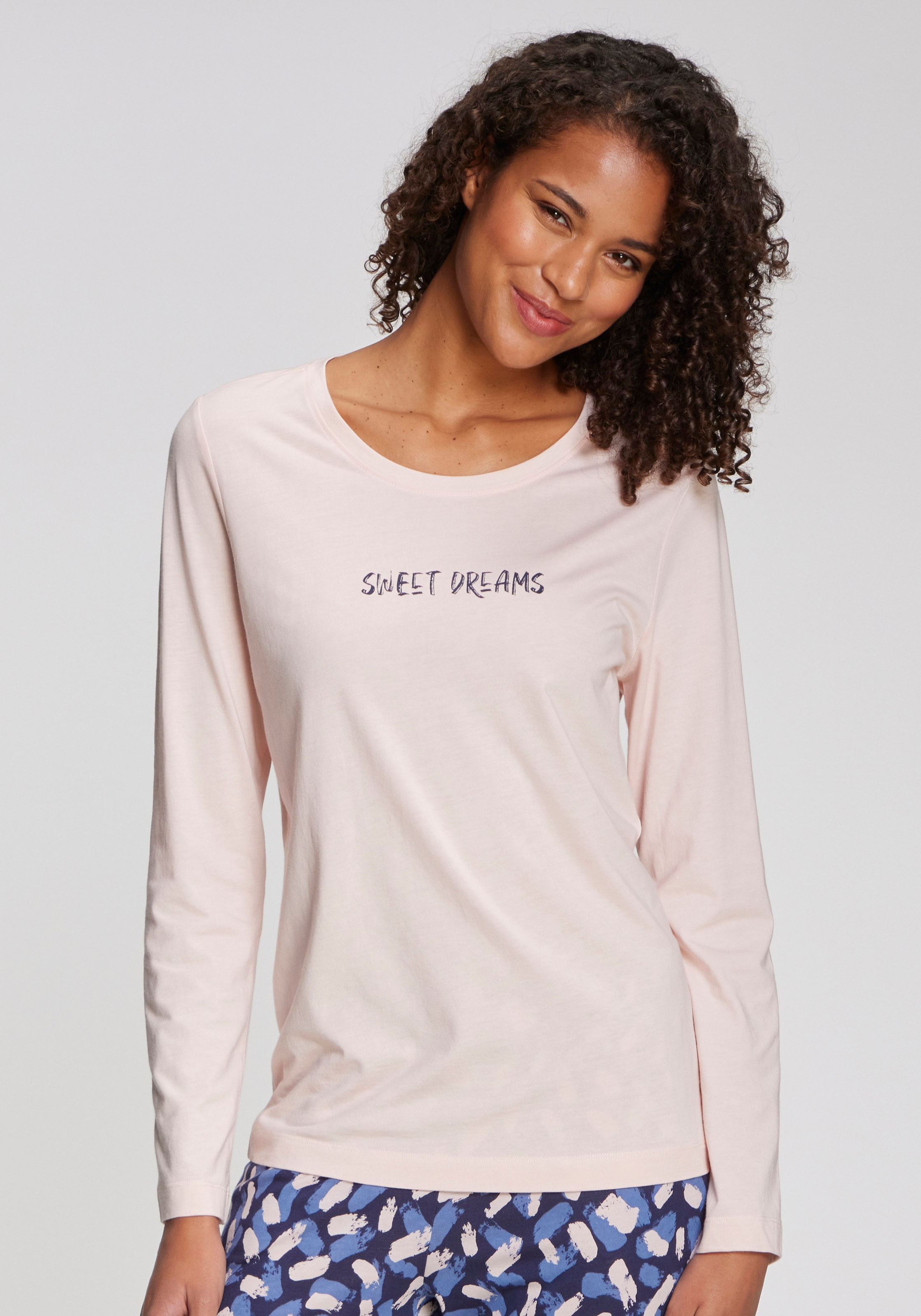 s.Oliver Pyjamaoberteil 1-teilig, mit kleinem Frontprint günstig online kaufen