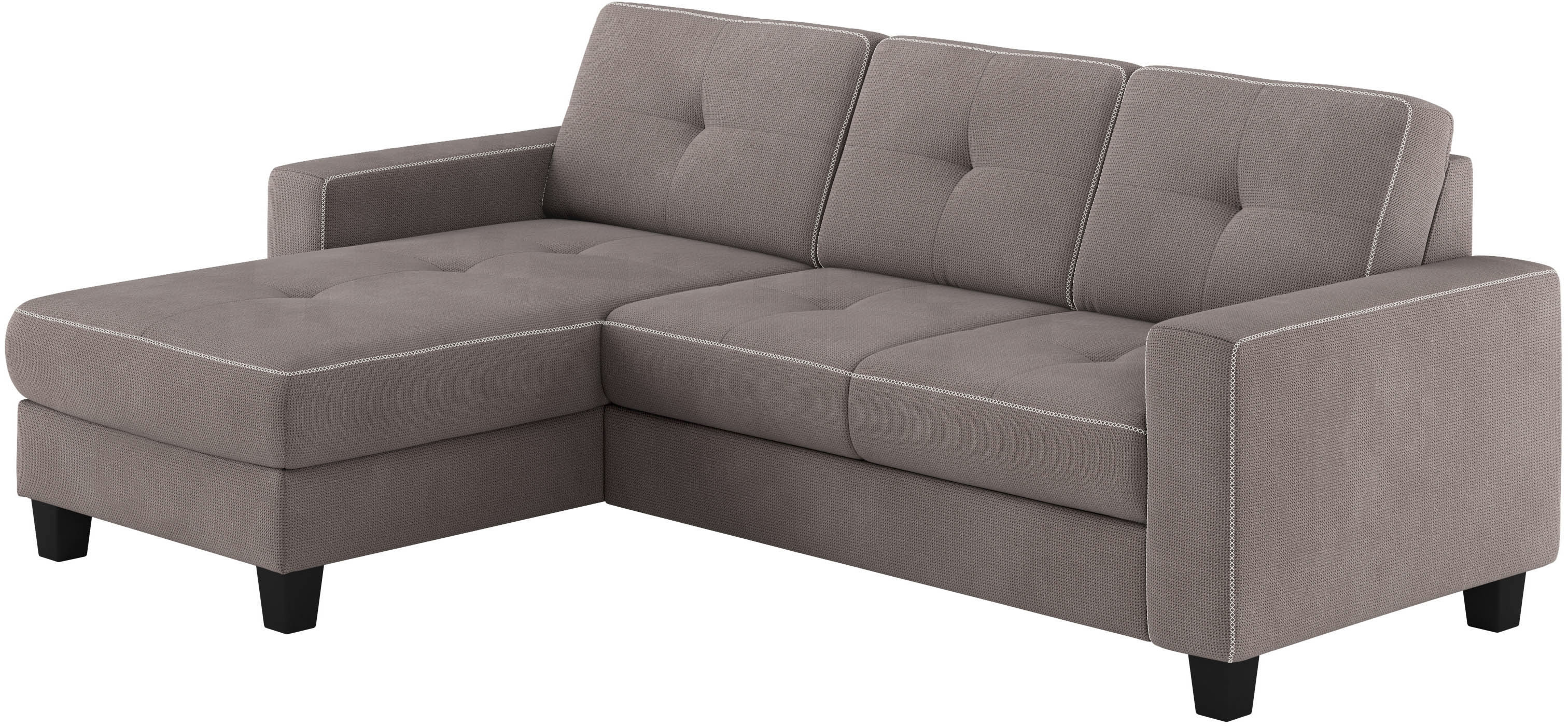 Thumbnail - Places of Style Ecksofa "Varese L-Form", wahlweise mit Bettfunktion und Bettkasten