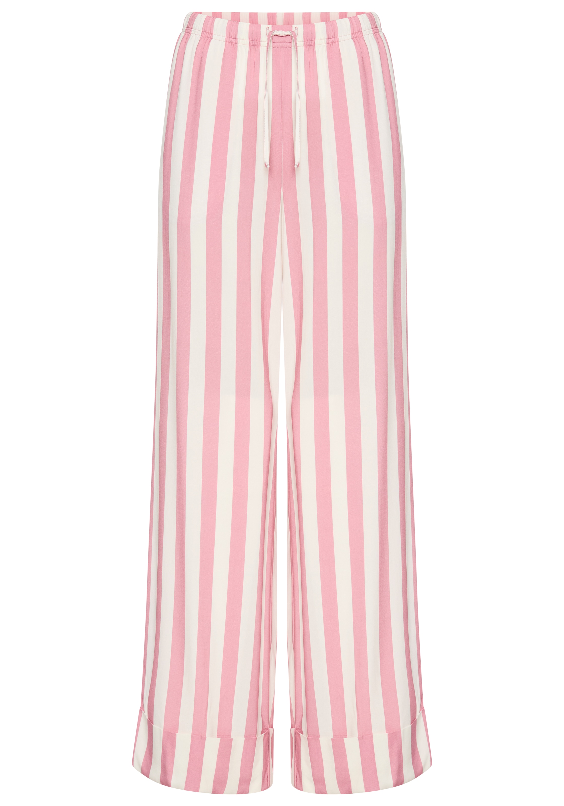 s.Oliver Pyjamahose, Breiter Aufschlag am Saum günstig online kaufen