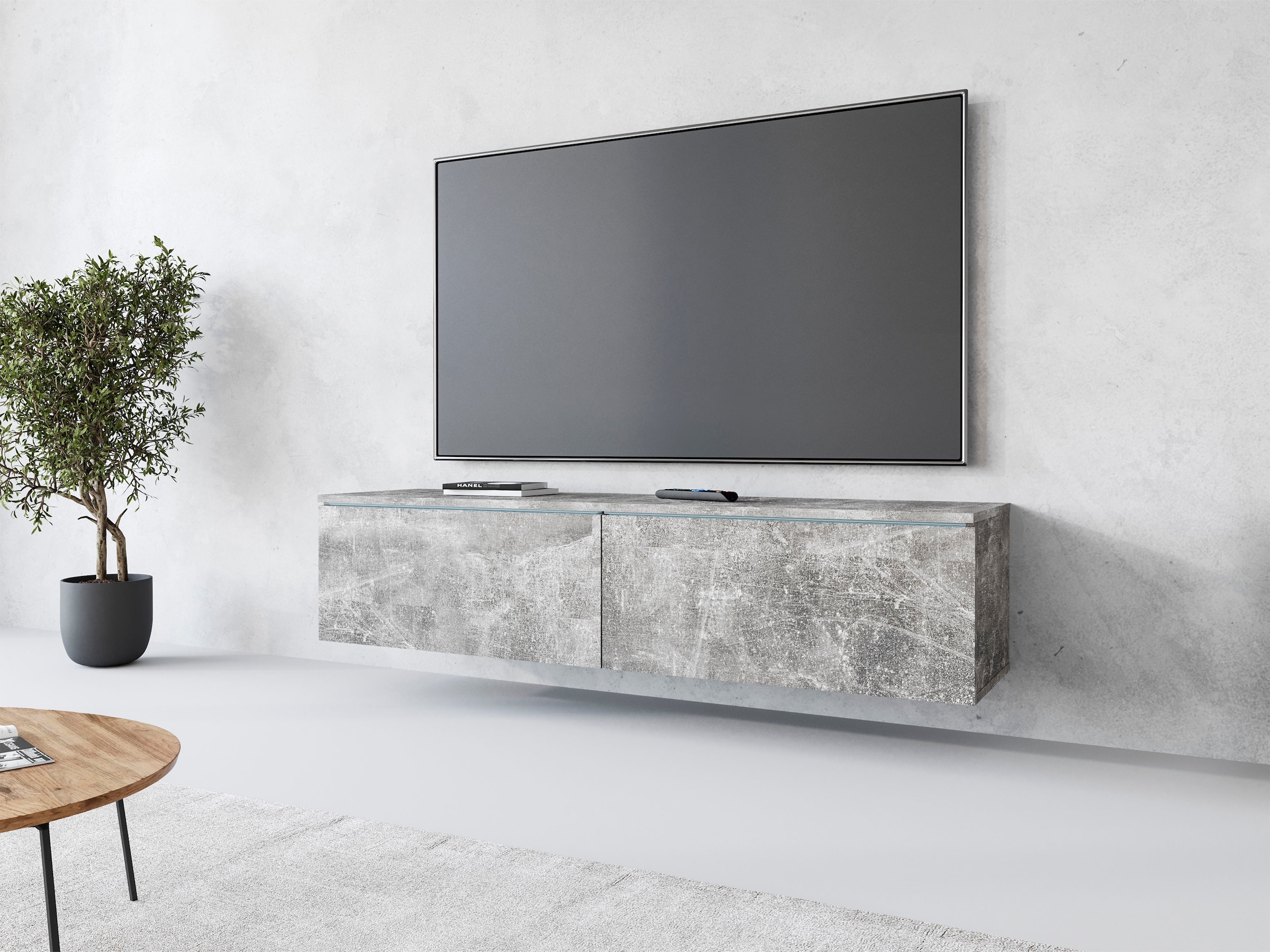 Home affaire Lowboard "LOWBOARD D, wahlweise mit oder ohne Beleuchtung" mod günstig online kaufen