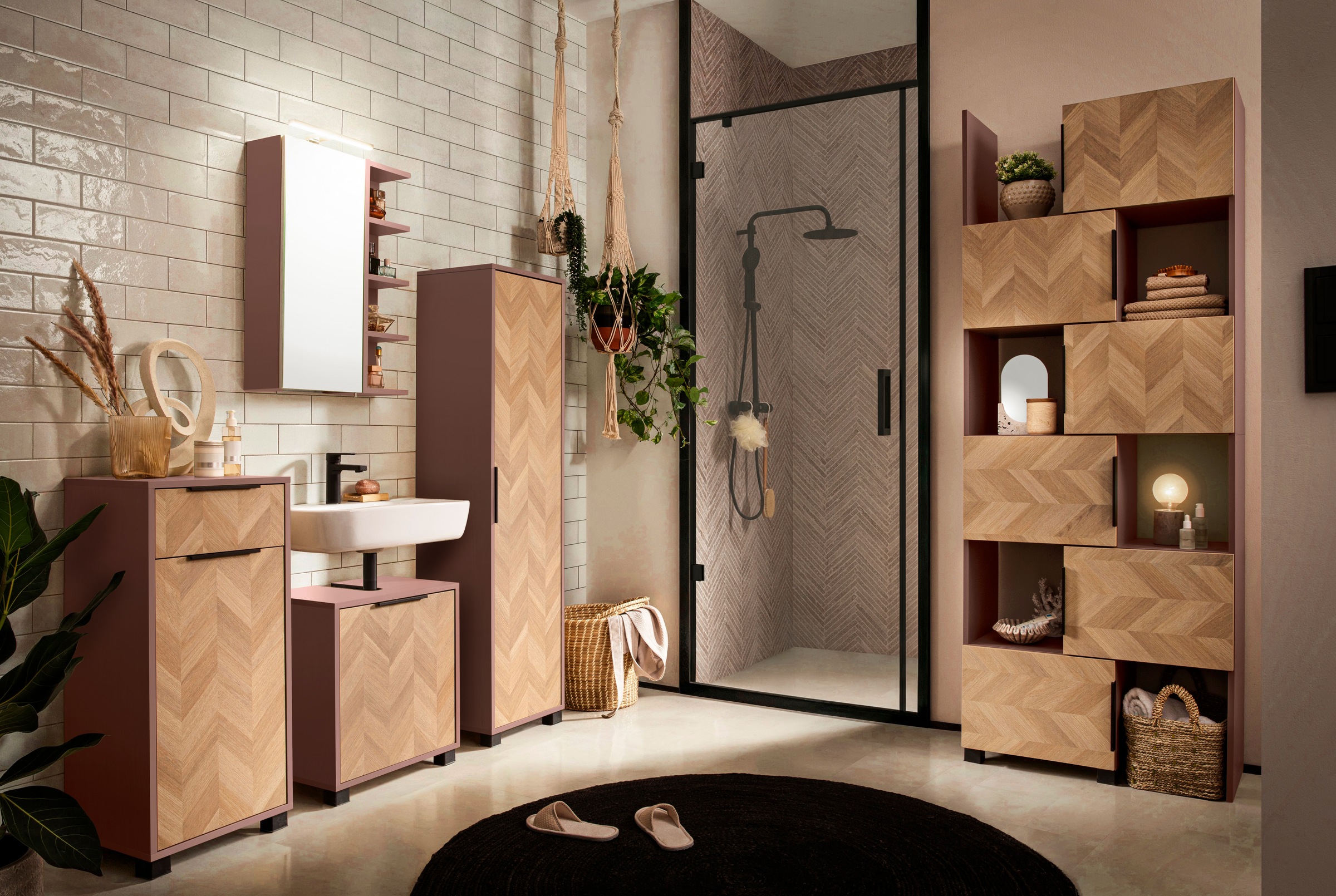 Schildmeyer Waschbeckenunterschrank »Piazza, Breite 50,3 cm« 1 Stk. tlg.