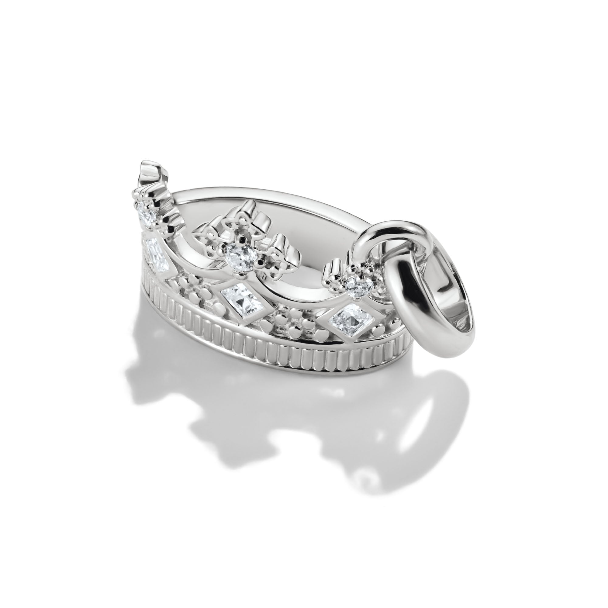 THOMAS SABO Charm-Einhänger »Charm Krone mit Zirkonia - Connect, CC1247-051-14, CC1247-414-14«, mit Zirkonia (synth.)