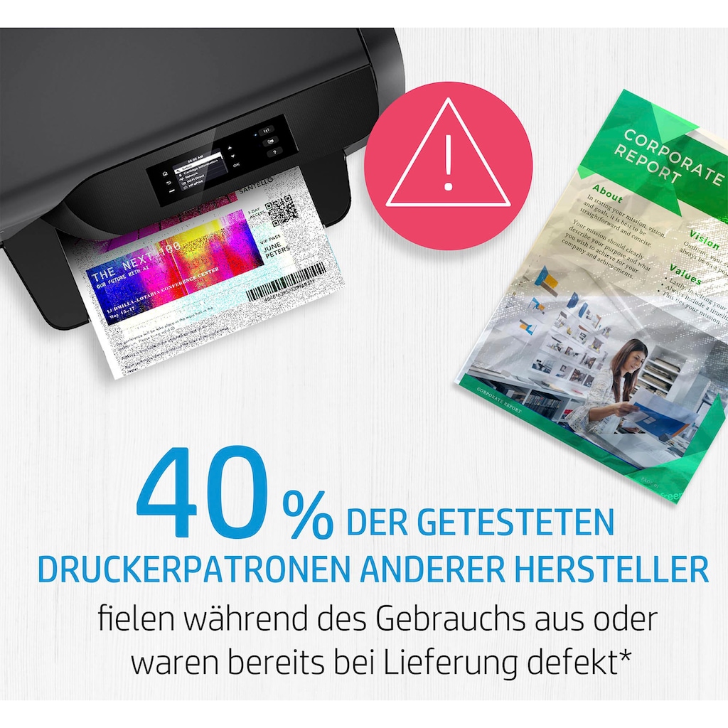 HP Tintenpatrone »302«, (Spar-Set), original Druckerpatrone X4D37AE schwarz/cyan/magenta/gelb Instant Ink