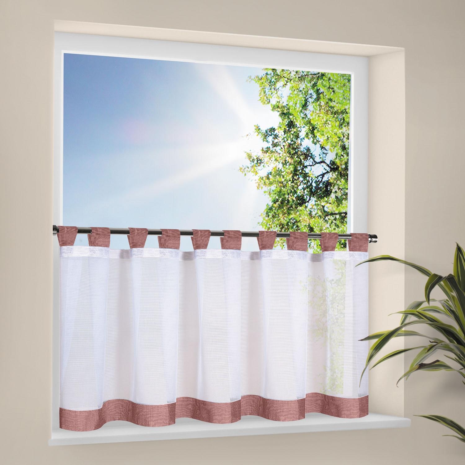 Happy Home Scheibengardine "CARA" Schlaufen 1 Stk. tlg. HxB: 50x150, Webwar günstig online kaufen