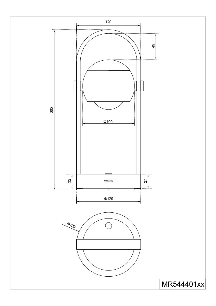 Musterring LED Tischleuchte »CANNON, Akku LED Tischlampe Touchdimmer 4W 400 Lumen 2300-4000K CCT« LED-Board 1 Stk. Farbwechsler | warmweiß - kaltweiß kabellose Akku Tischleuchte mit Lade-Base, schwenkbar dimmbar Memory