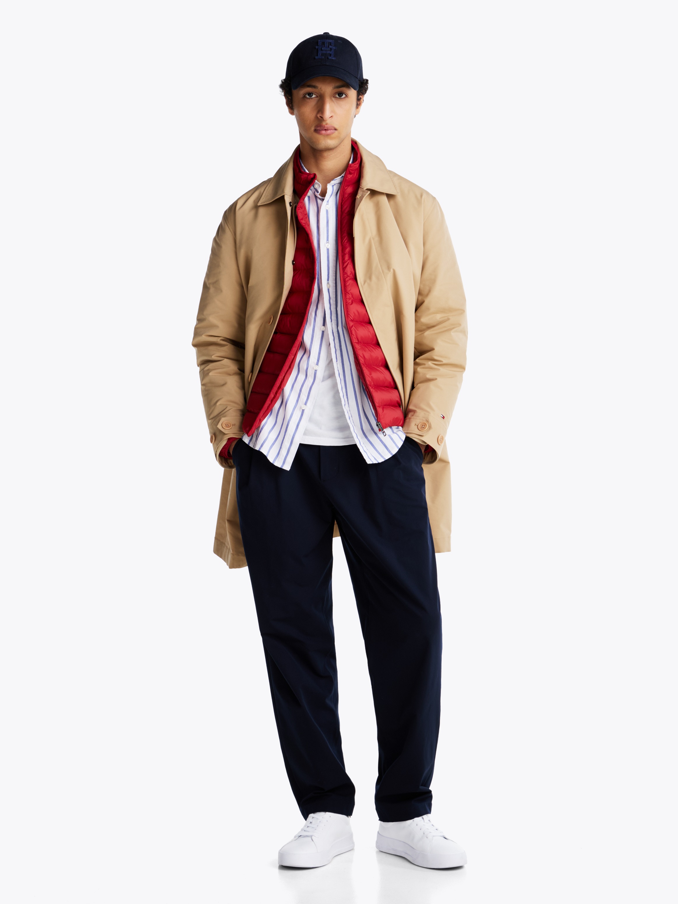 Tommy Hilfiger Sneaker »TH COURT LTH DETAIL ESS«, Freizeitschuh, Halbschuh, Schnürschuh mit seitlichem Logoschriftzug