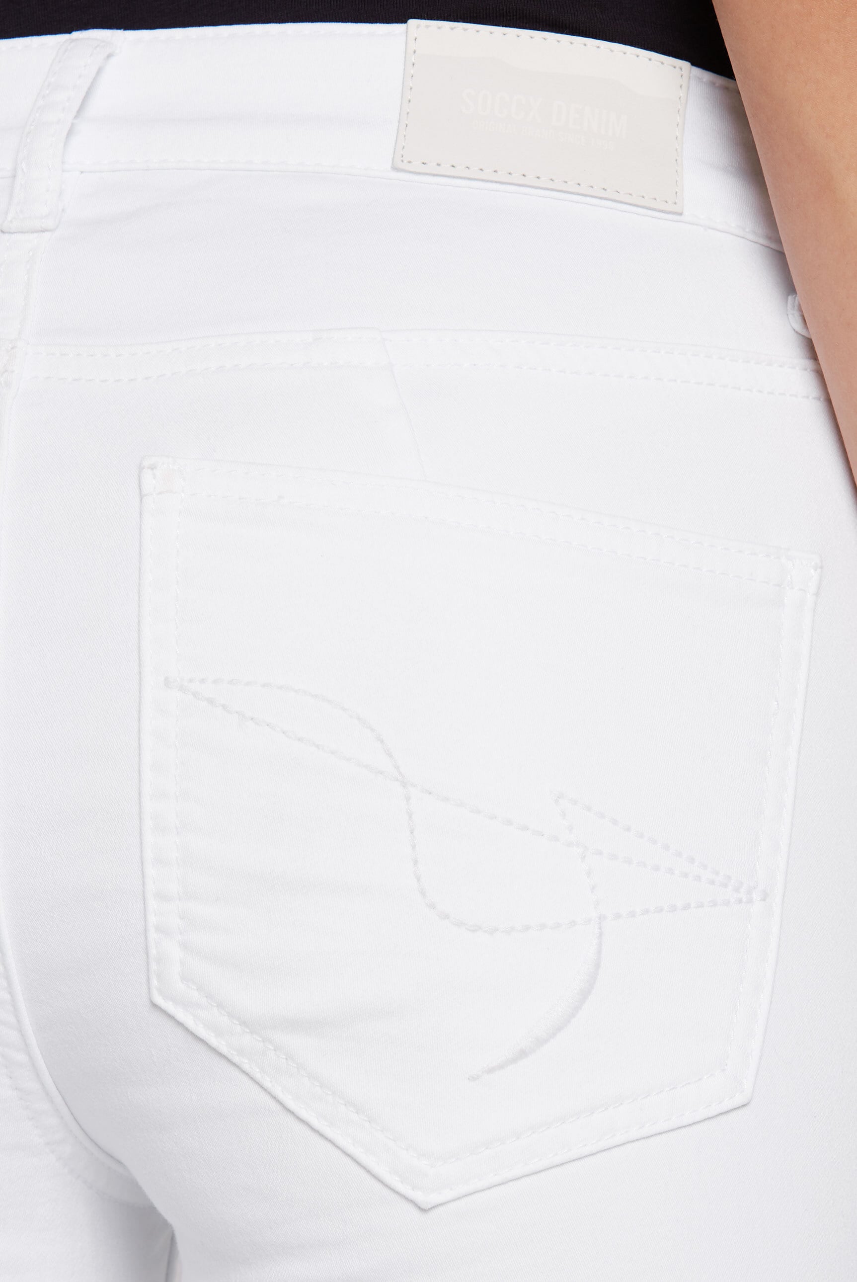 SOCCX Slim-fit-Jeans, aus Sweatmaterial