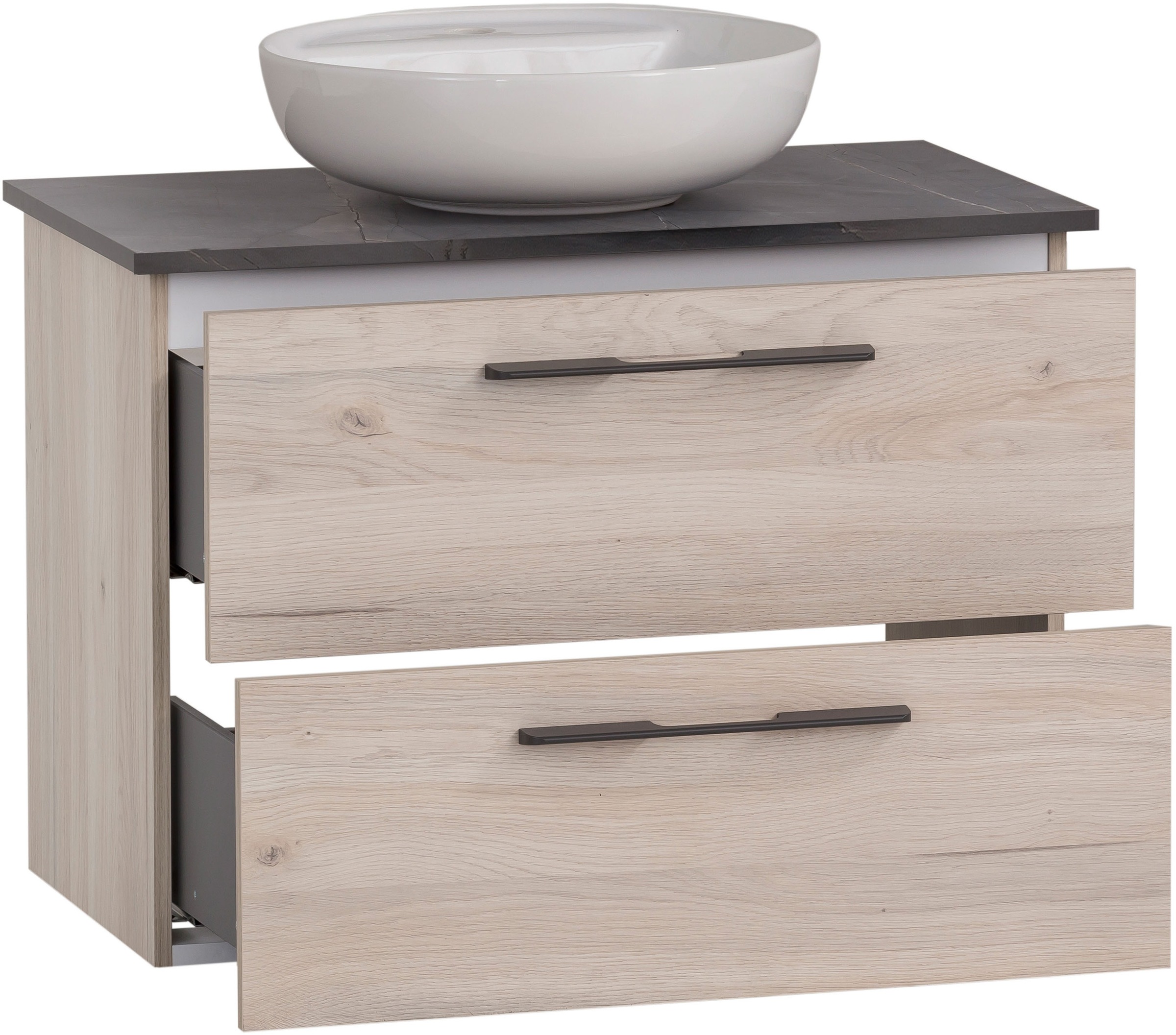 Schildmeyer Waschtisch "Maxim, Sandeiche + Marmor" 3 Stk. tlg. Made in Germ günstig online kaufen