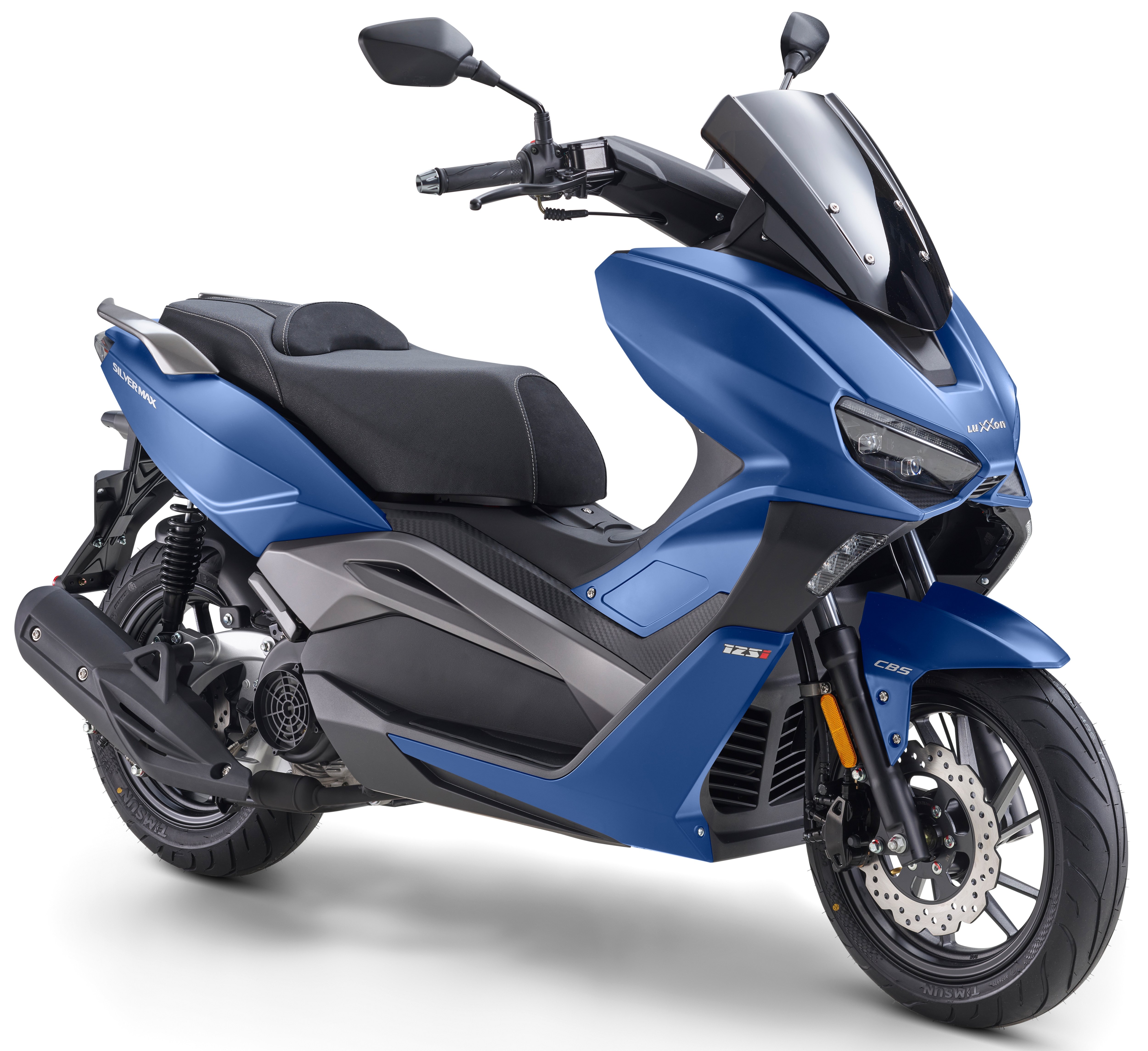 Luxxon Motorroller "Silvermax 125 (85 km/h), E5+, Maxi-Scooter, matt-anthrazit" 125 cm³ 85 km/h Euro 5+ 9,9 Euro 5+, Windschild, CBS, USB-Anschluss, Maxi-Scooter, Keyless Go