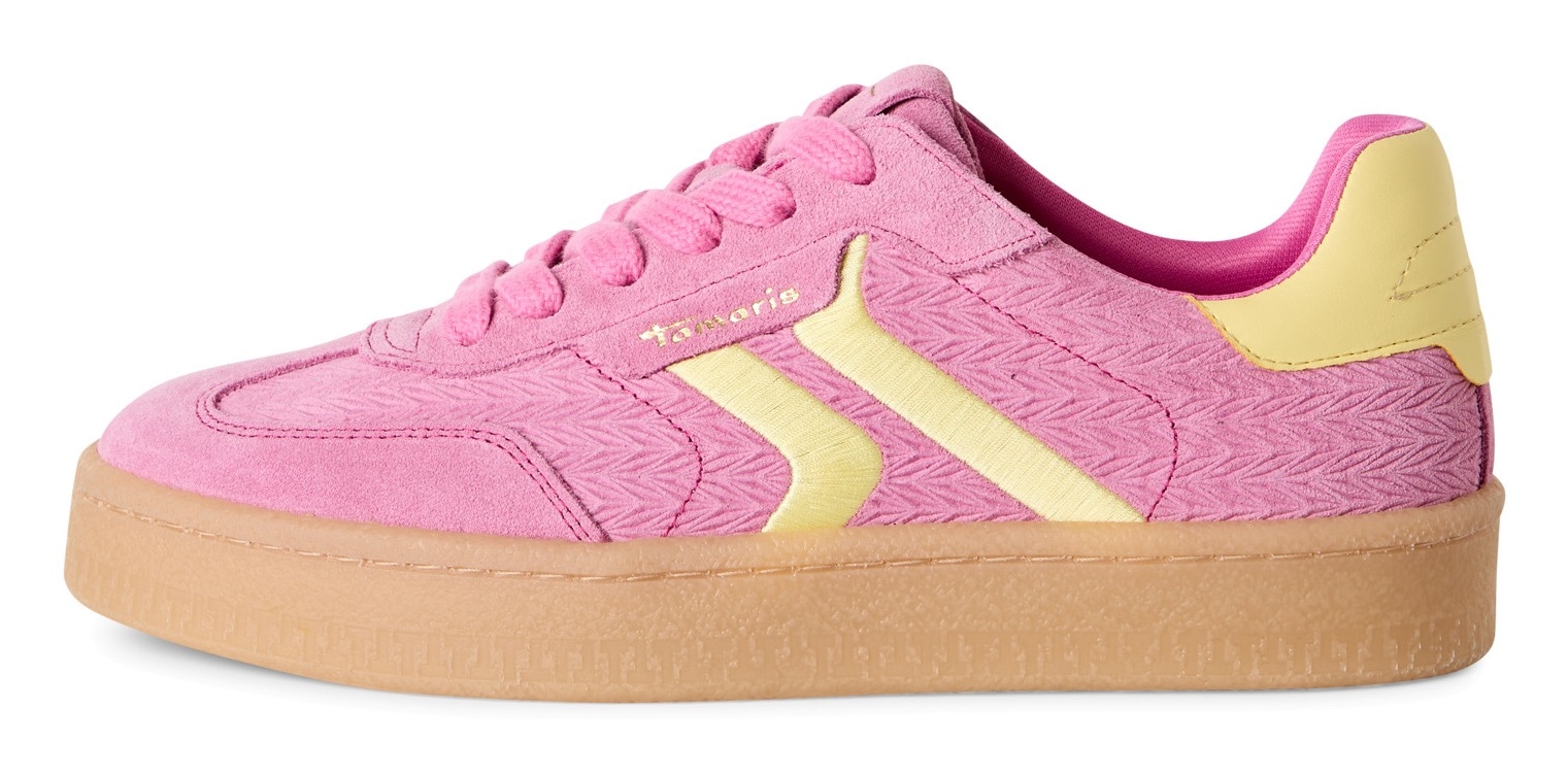 Tamaris Plateausneaker, Freizeitschuh, Halbschuh, Schnürschuh mit gepolstertem Schaftrand