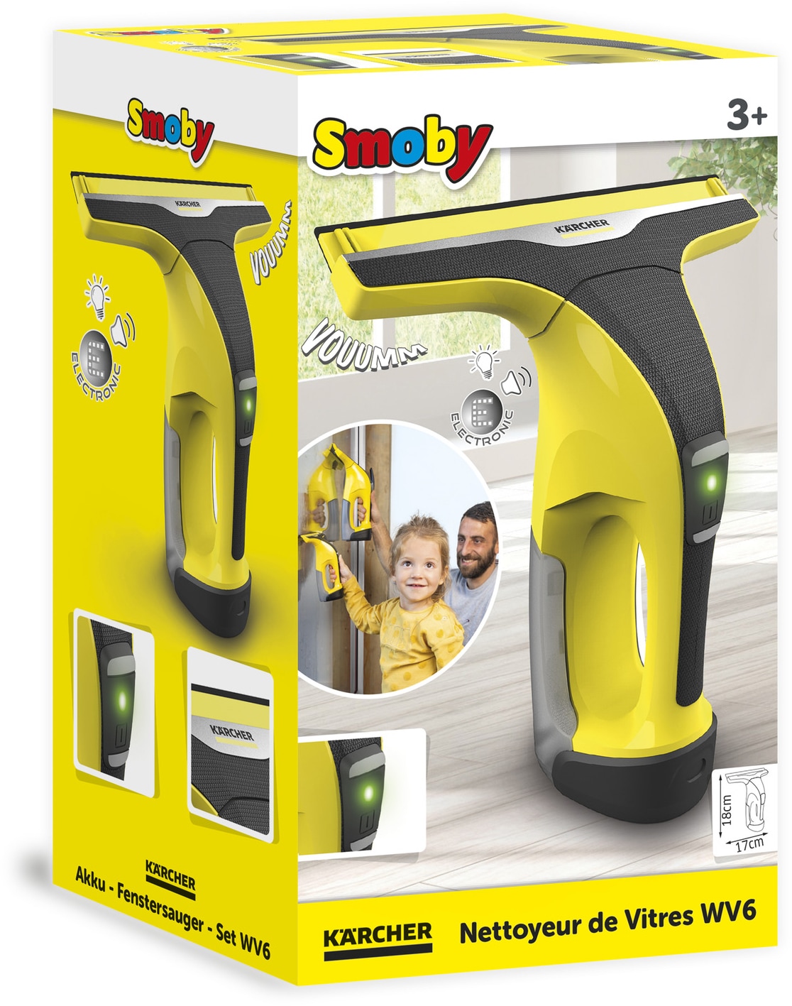 Smoby Kinder-Putzwagen »Kärcher, Fensterreiniger WV6«, mit Licht und Sound