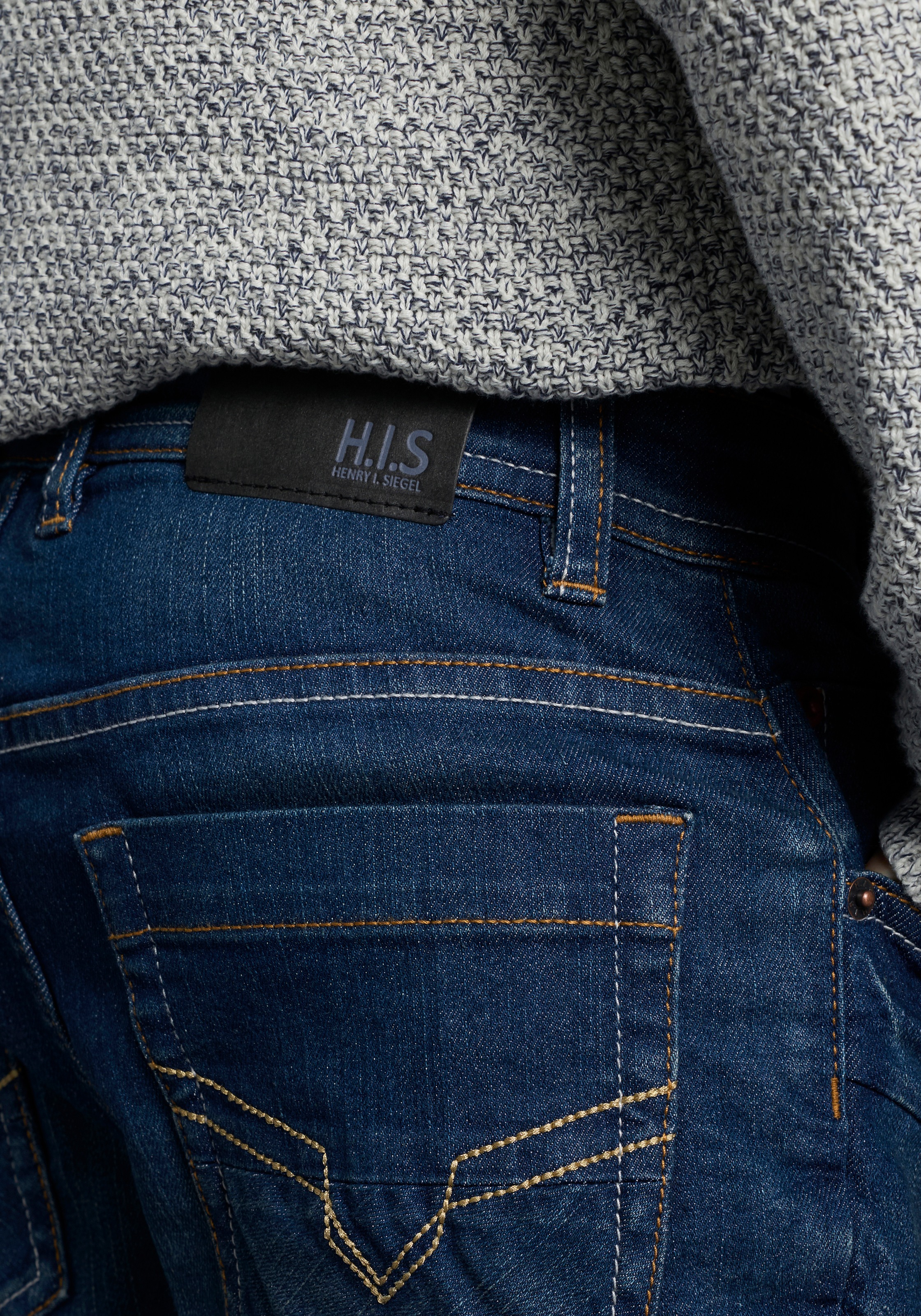 Thumbnail - H.I.S Relax-fit-Jeans "Stretchjeans in gerader Form" NEU: H.I.S für TEENS Gerade Jeans in authentischer Waschung