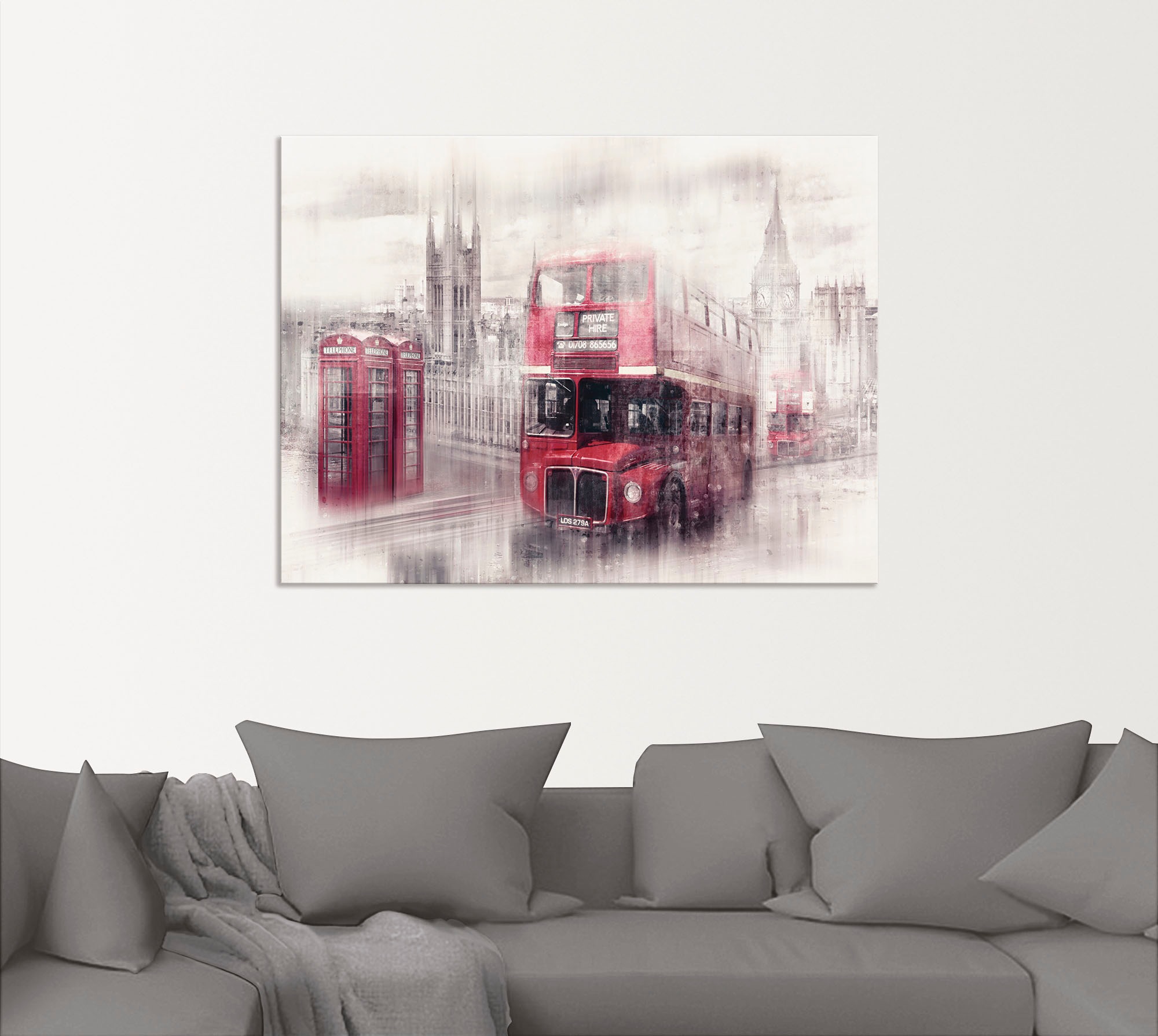 Black Friday versch. Wandaufkleber Gebäude, Wandbild Größen Alubild, Collage«, in St.), als | oder (1 Artland »London Westminster BAUR Poster Leinwandbild