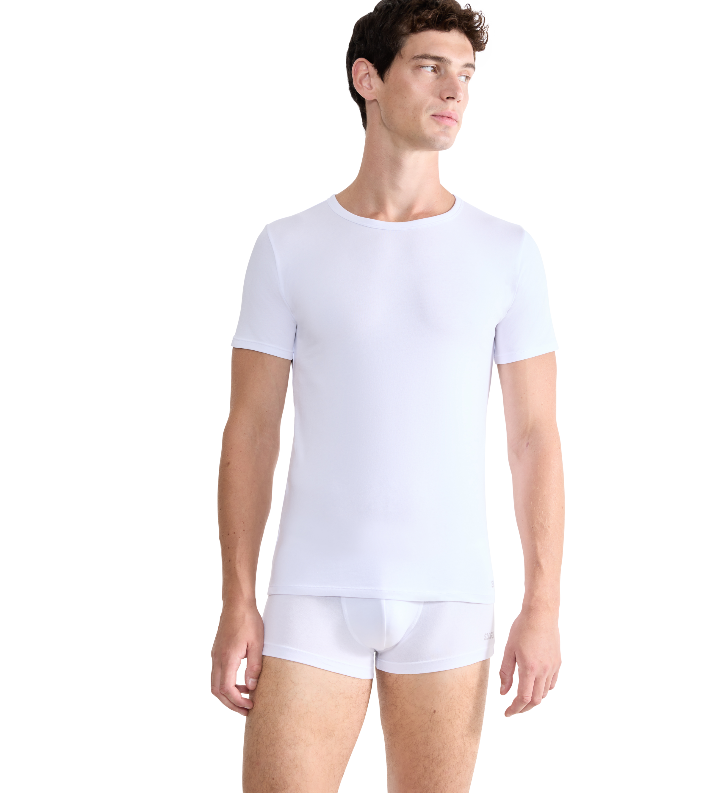 sloggi Unterhemd "Men GO ABC 2.0" 2er Pack, mit Rundhals-Ausschnitt, Slim F günstig online kaufen