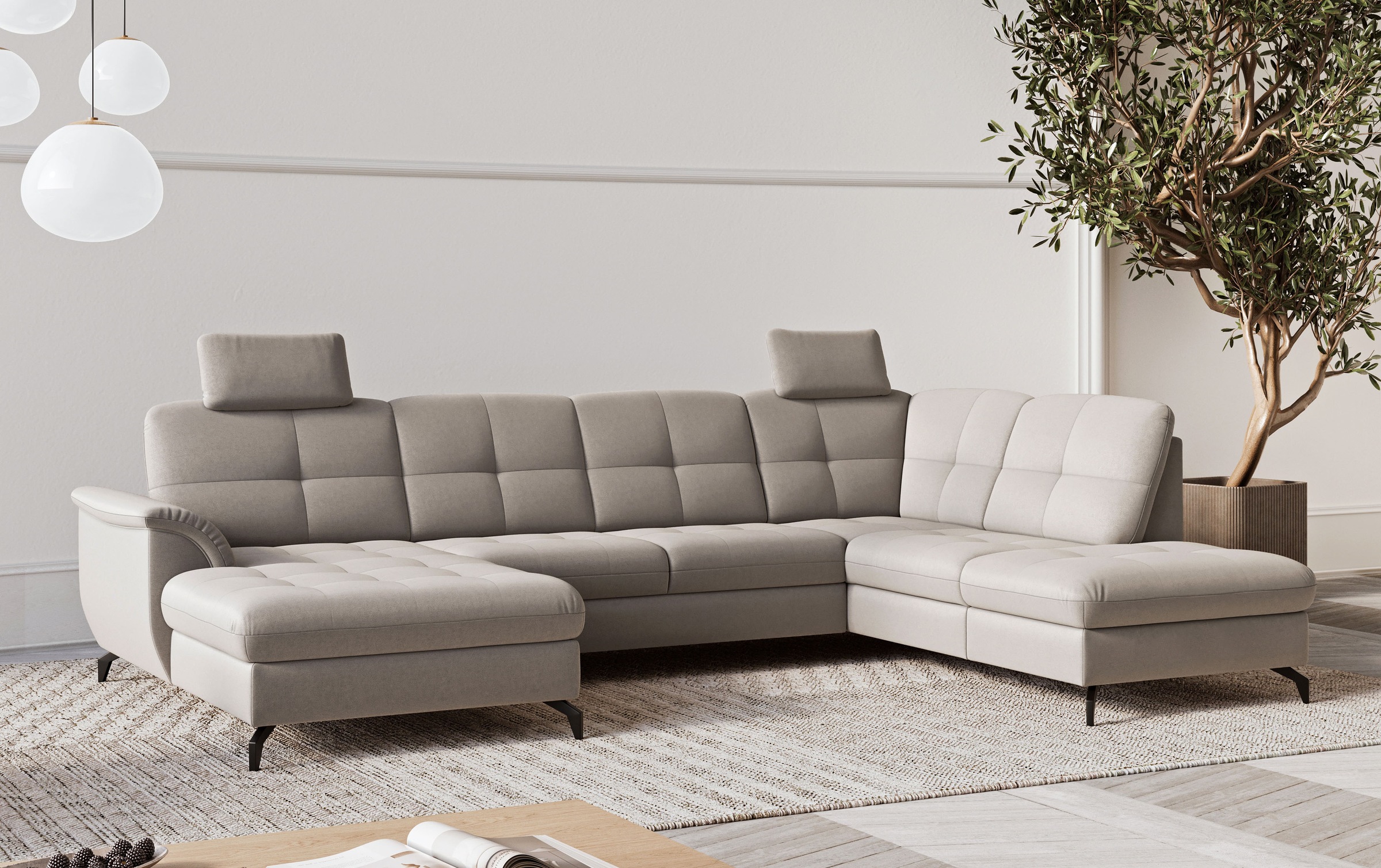 Sit & More Zora Sectional Sofa Taupe 6