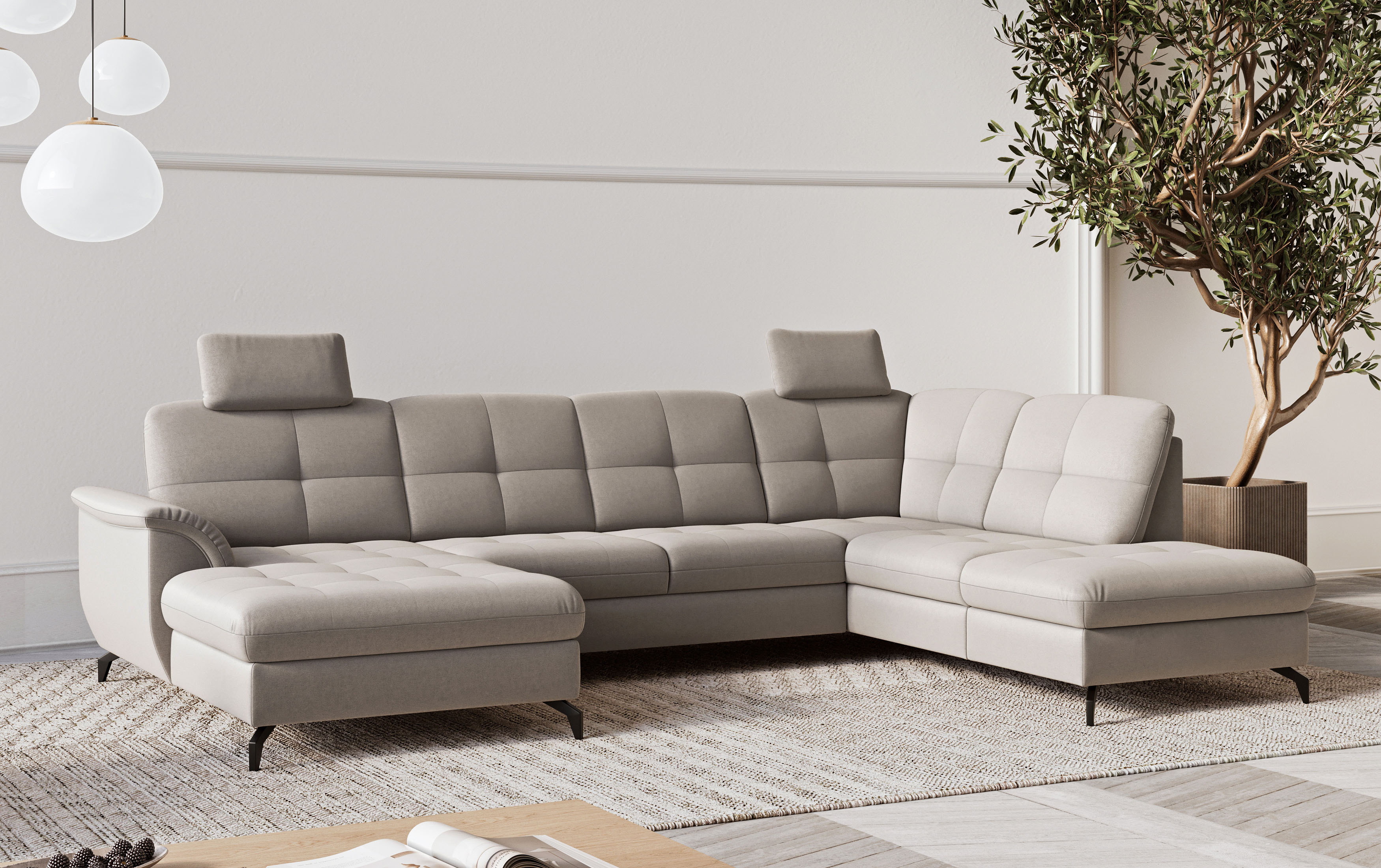 sit&more Wohnlandschaft "Zora" wahlweise mit Schlaffunktion und Bettkasten