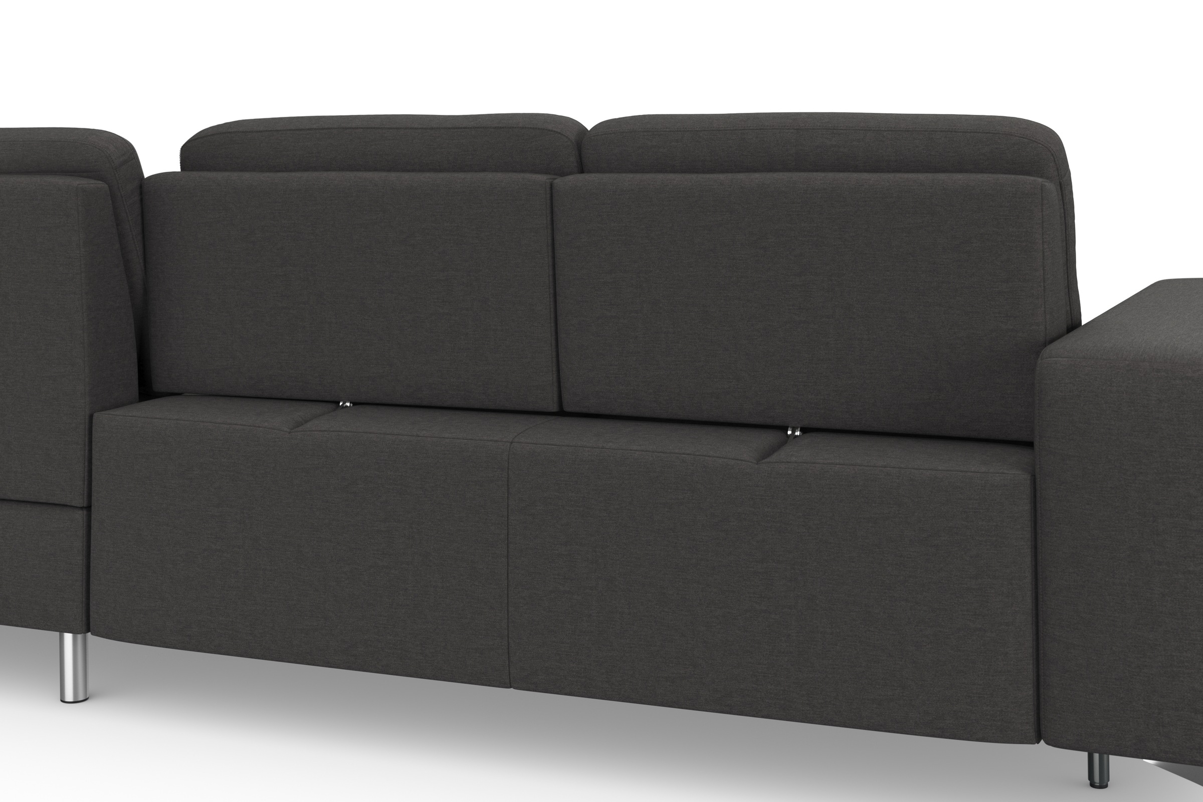 sit&more Ecksofa »Baviene L-Form«, inklusive Sitztiefenverstellung und Federkern, wahlweise Bettfunktion
