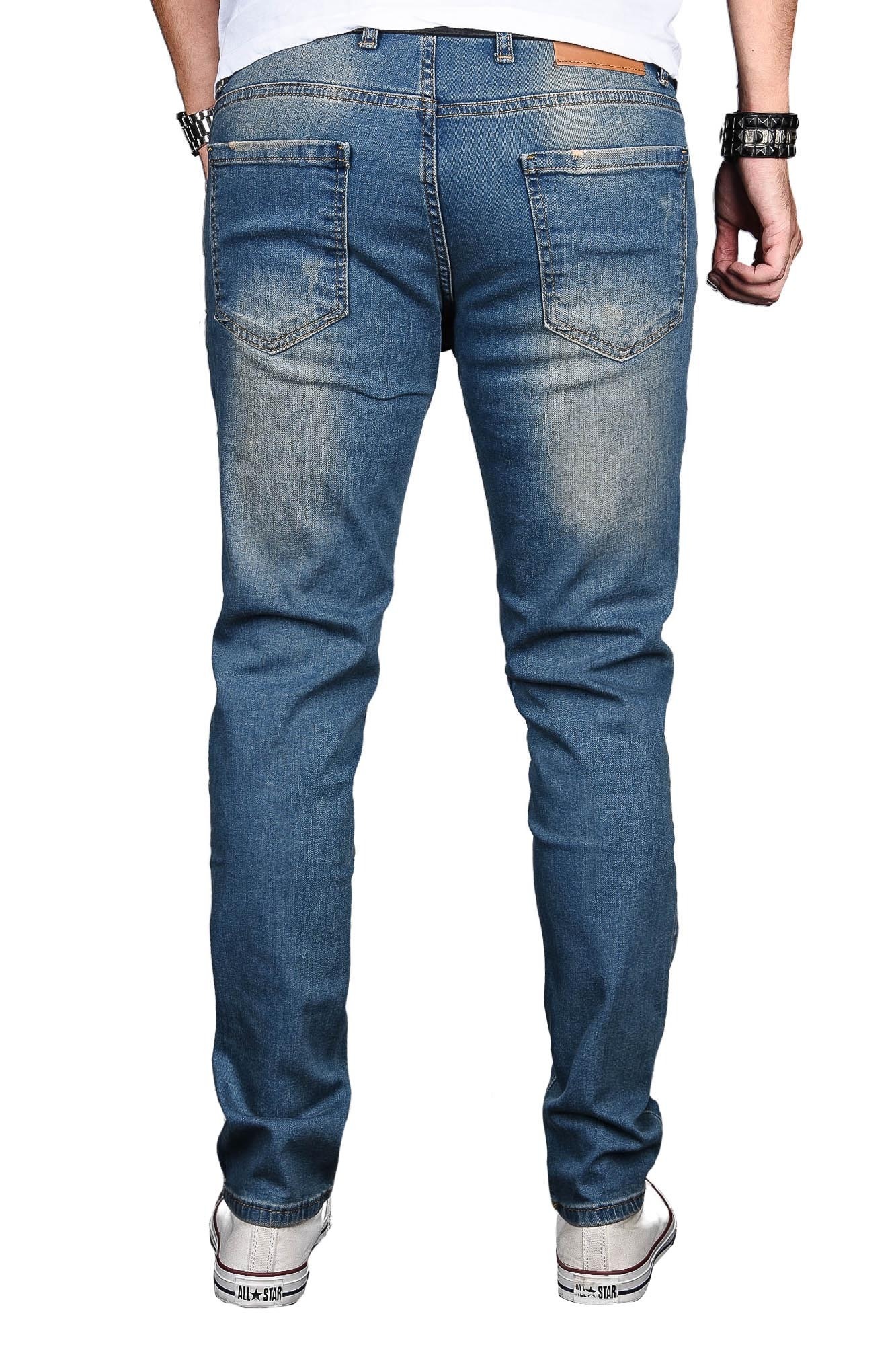 Alessandro Salvarini ASLuca Men's Slim Jeans Blue W38L30 3