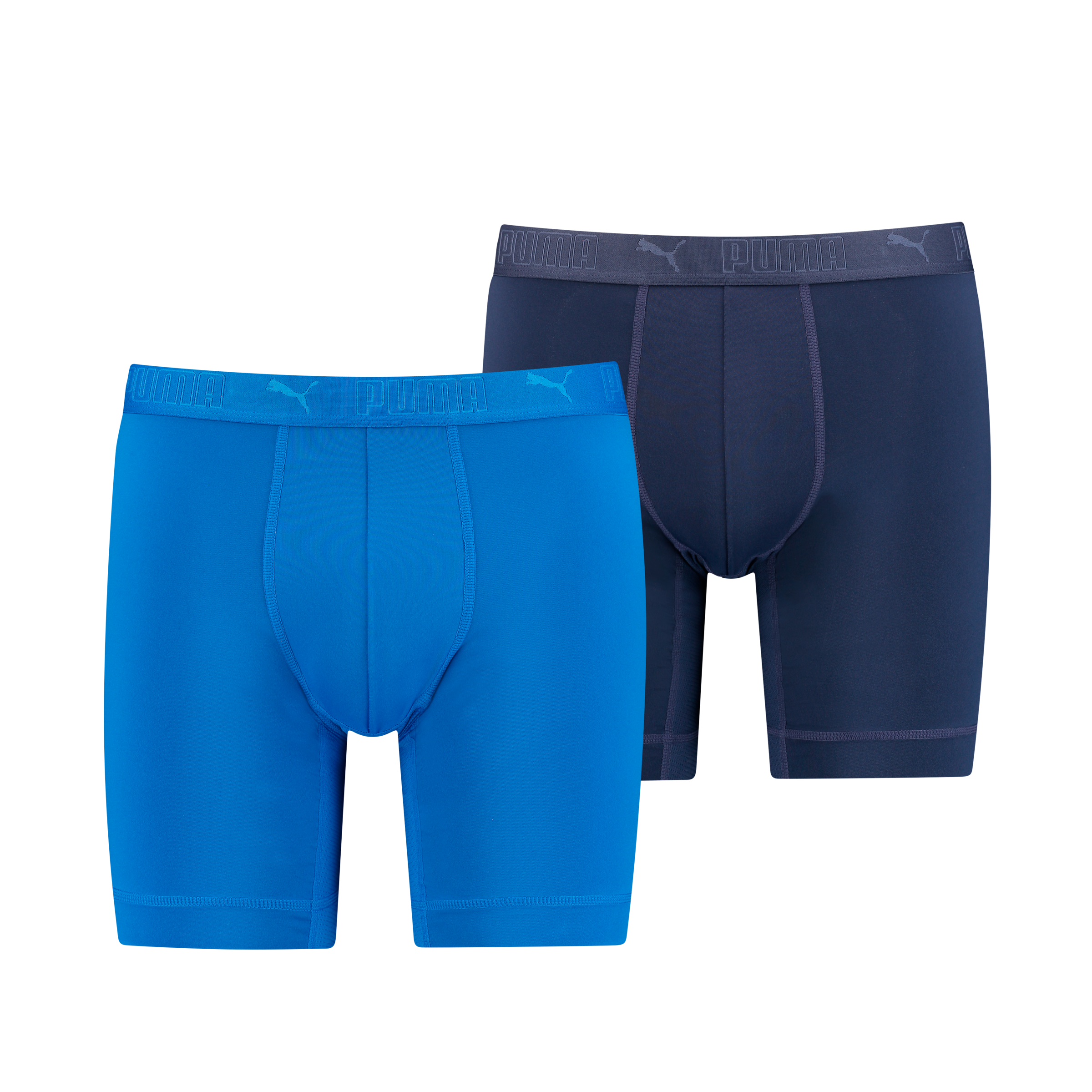 PUMA Boxershorts »PUMA MEN SPORT MICROFIBER LONG BOXERS 2P« Packung, 2er Pack,  mit Logo-Bund