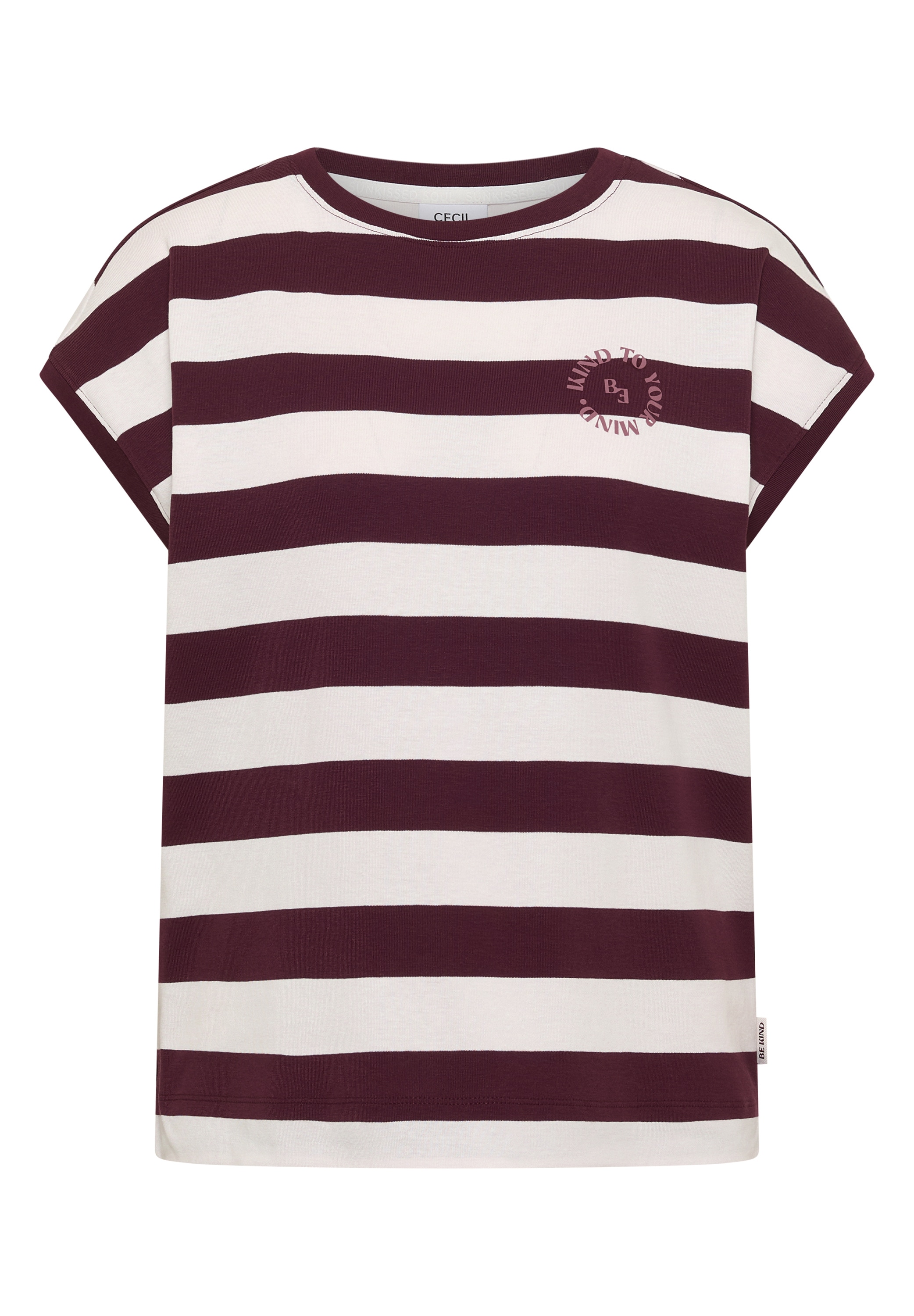 Cecil Rundhalsshirt aus reiner Baumwolle
