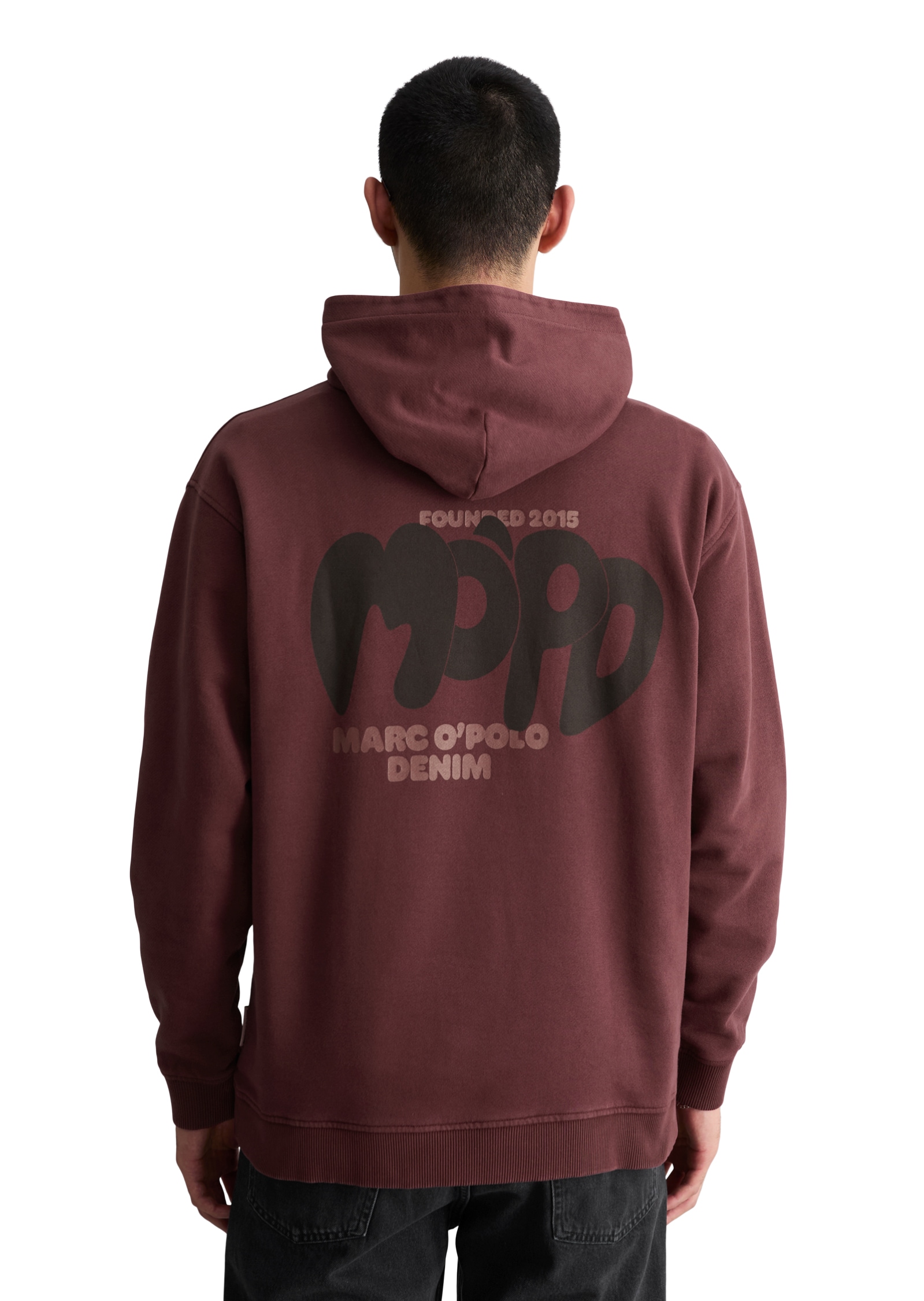 Marc O'Polo DENIM Hoodie , relaxed aus recycelter Baumwolle
