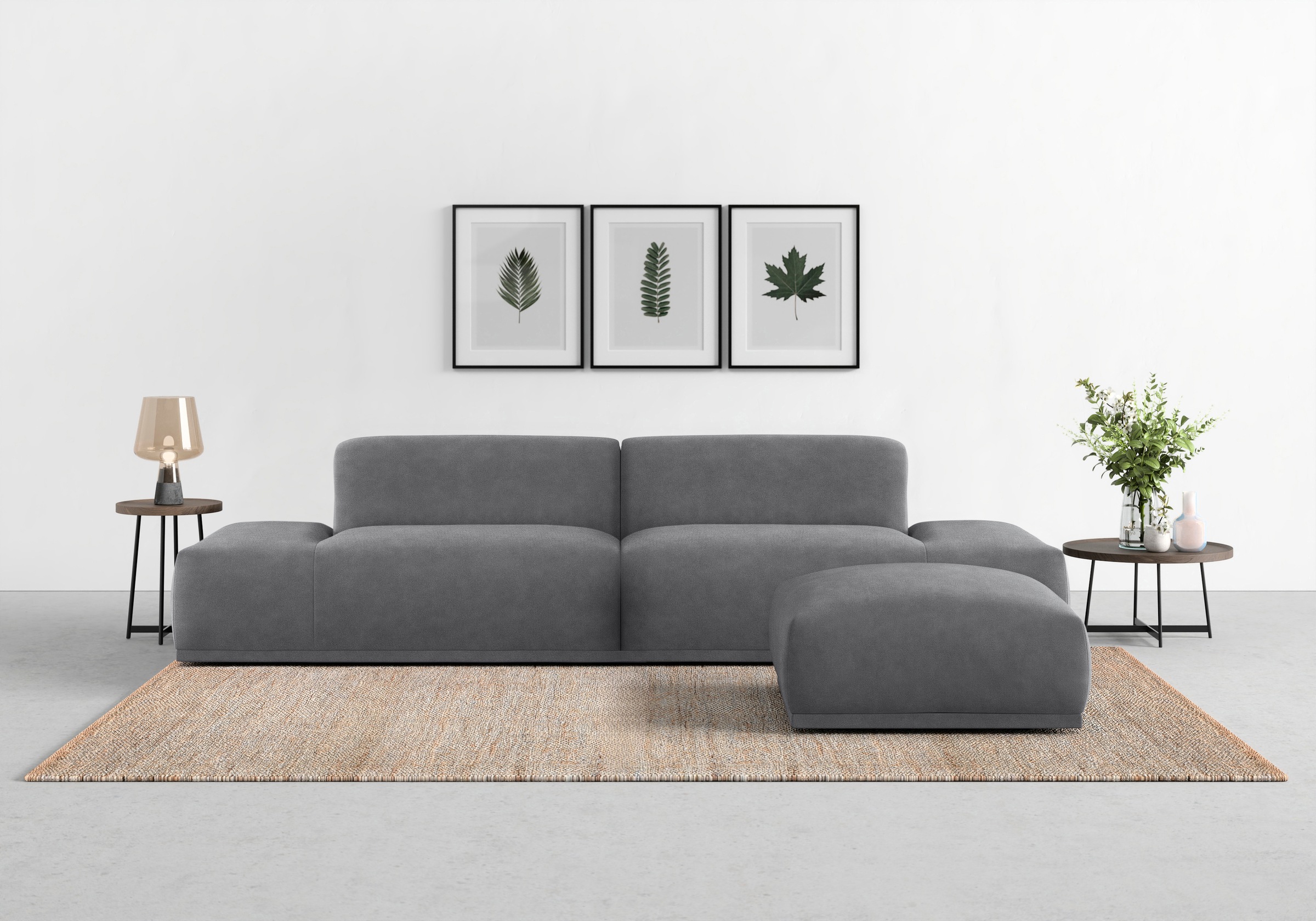 TRENDMANUFAKTUR Big-Sofa »Braga, toller Sitzkomfort, Designsofa«, in moderner Optik, mit hochwertigem Kaltschaum