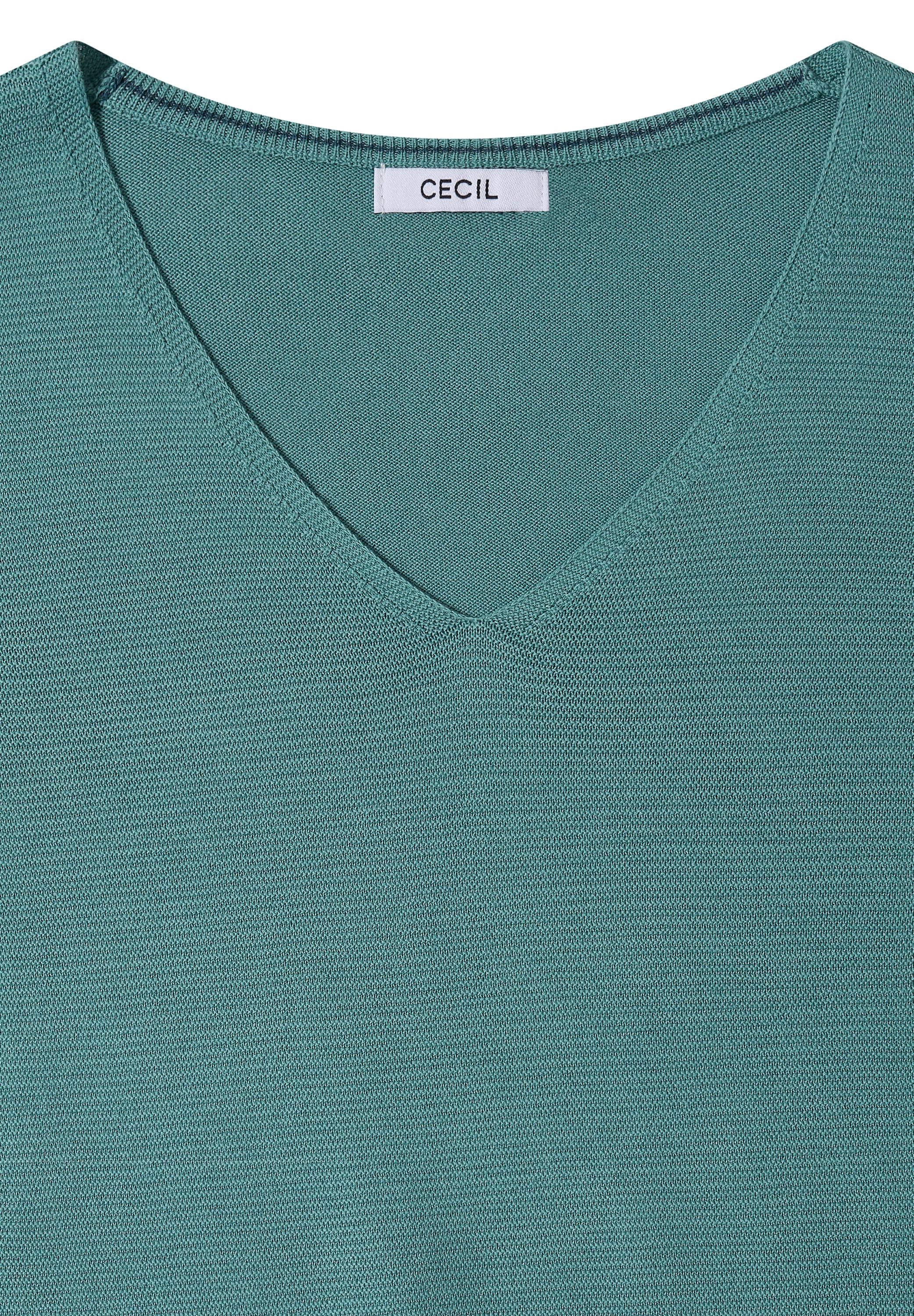 Cecil V-Ausschnitt-Pullover im soften Baumwoll-Mix