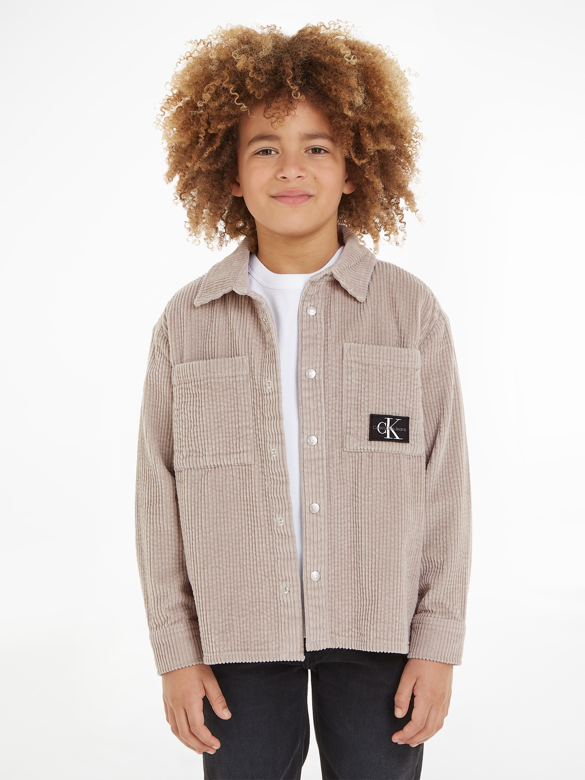 Langarmhemd »CORDUROY BADGE OVERSHIRT«