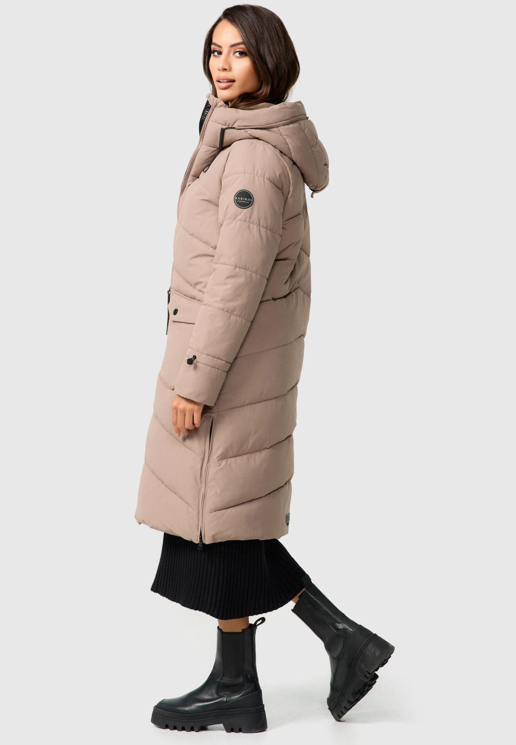 Marikoo Winterjacke »Tomomii XVI«, warmer Winter Stepp Mantel mit Kapuze
