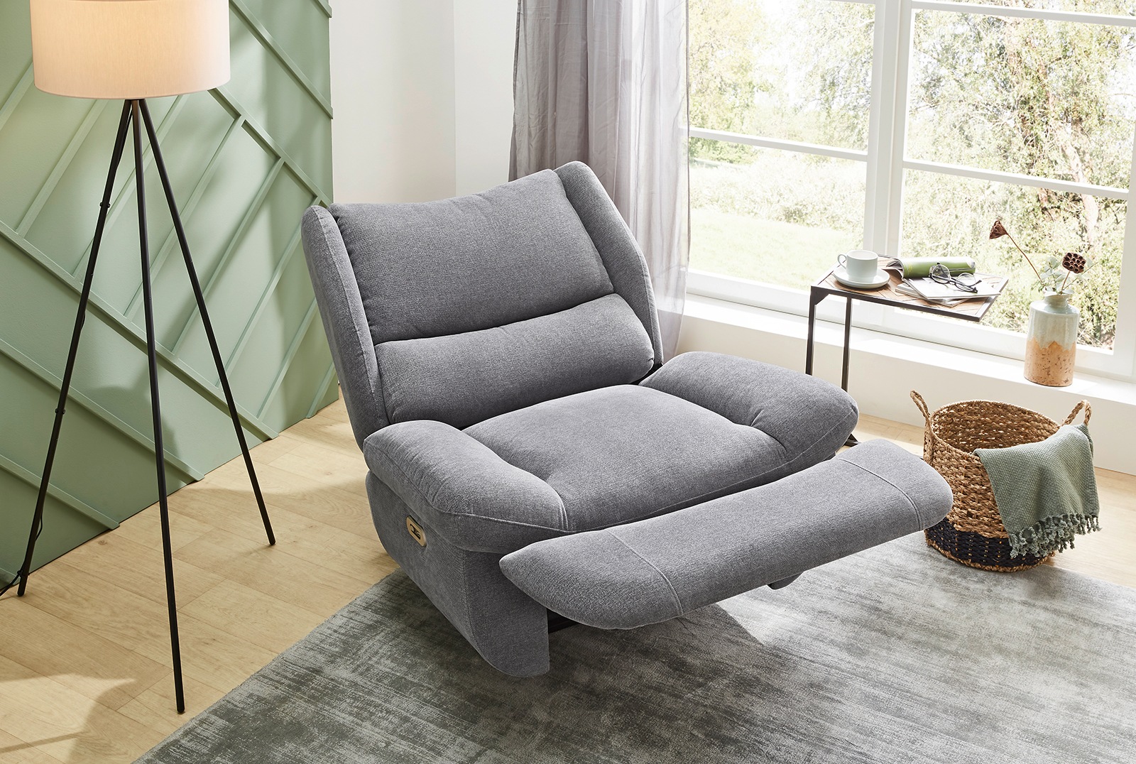 Thumbnail - Jockenhöfer Gruppe Relaxsessel "Daytona, B: 104 cm, Sitzhöhe: 45 cm" elektr. Relaxfunktion & USB-Anschluss, Federkern-Po...