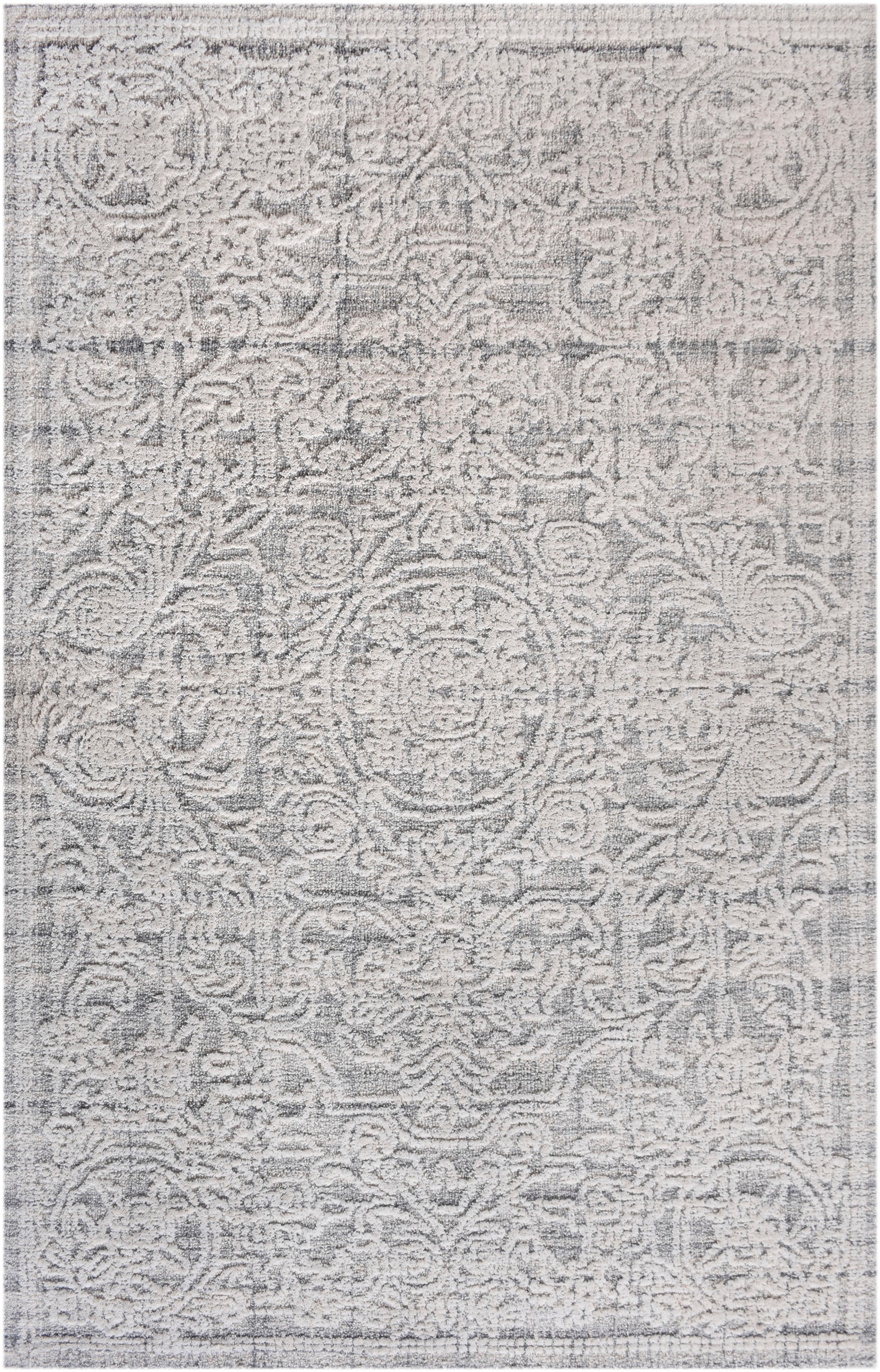 Thumbnail - my home Wollteppich "Umea, handgefertigt, Wolle, Hoch-Tief-Struktur" rechteckig 14 mm Höhe einfarbig, Wolle, Teppich, Wo...