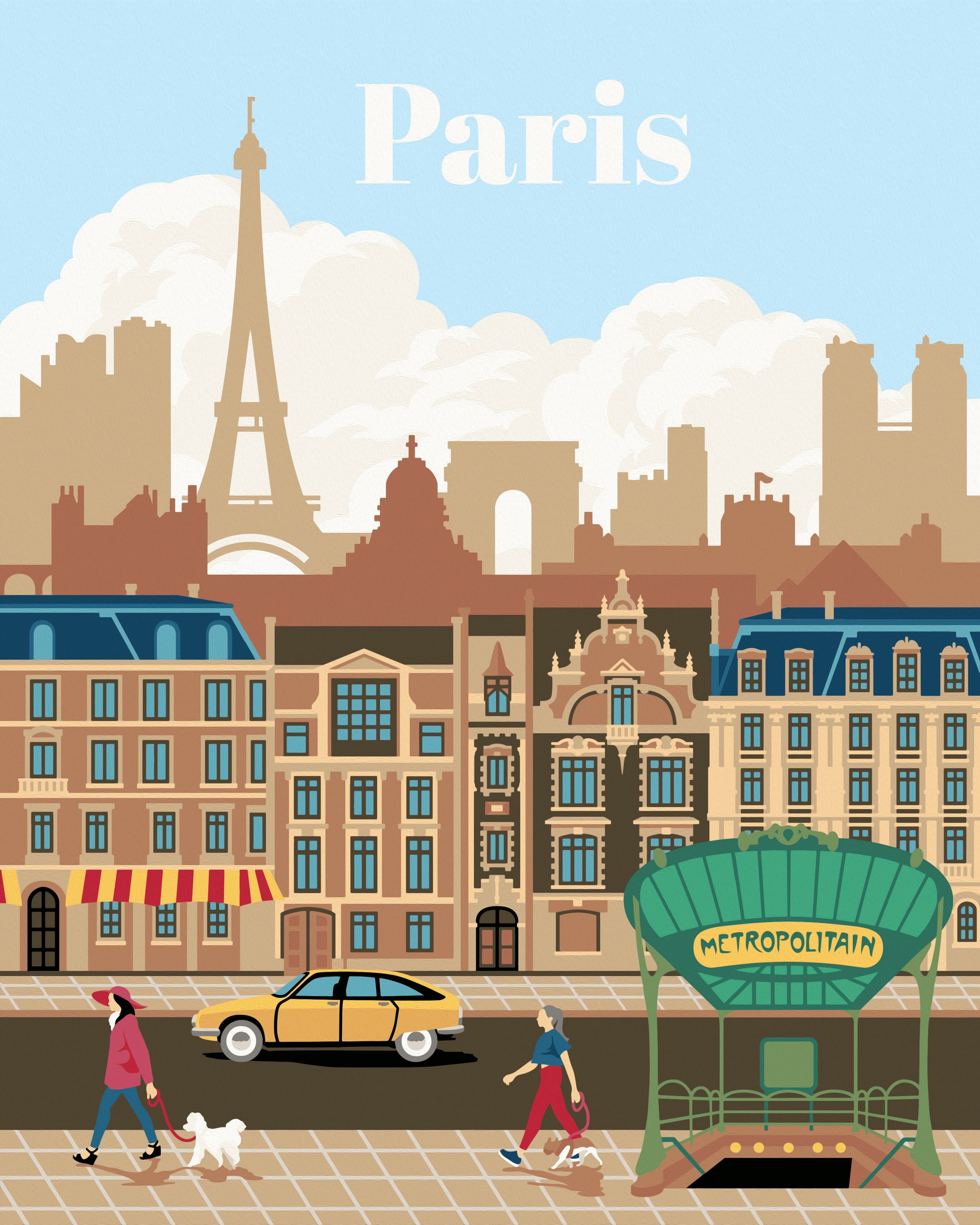 Ravensburger Malen nach Zahlen »CreArt, Colorful Paris«, Made in Europe, FSC® - schützt Wald - weltweit