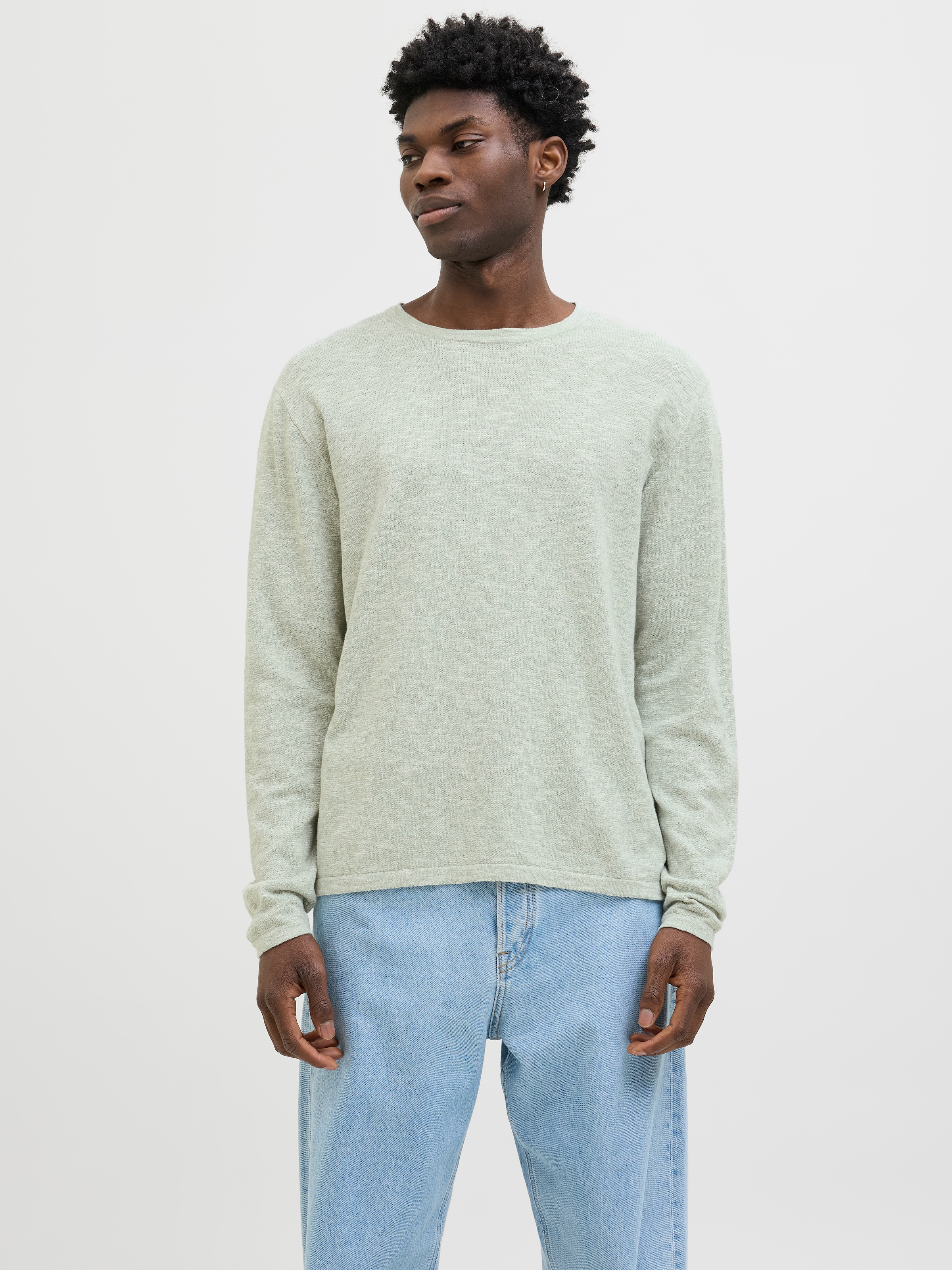 Jack & Jones Rundhalspullover "JJESUMMER KNIT CREW NECK SN", mit Rundhalsau günstig online kaufen