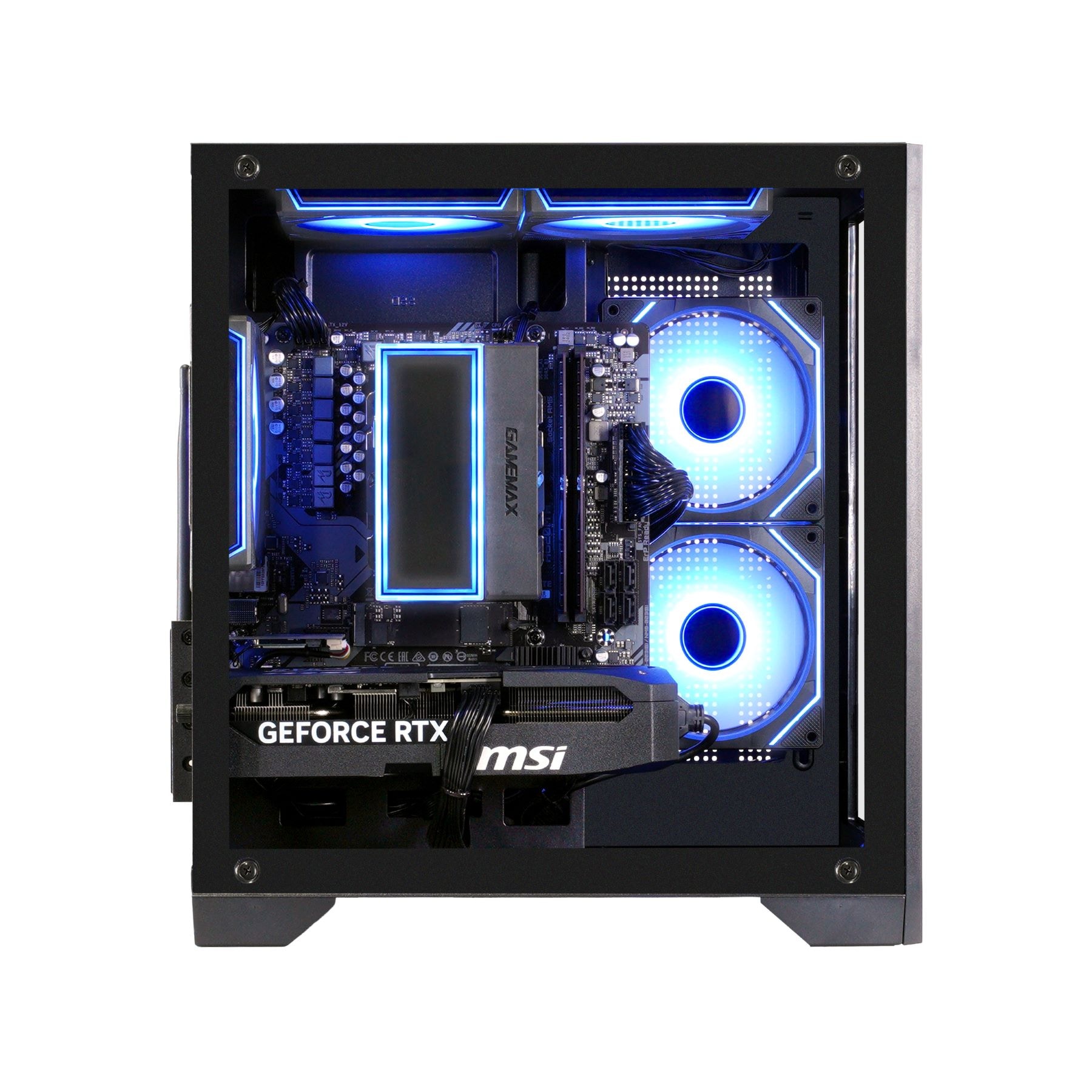 GAMEMAX PC-Komplettsystem »GigaDeal Gaming-PC-Set Infinity Mini BK«, Windows 11 + Gigabyte GS32QC LED-Monitor Curved, 80 cm (32")