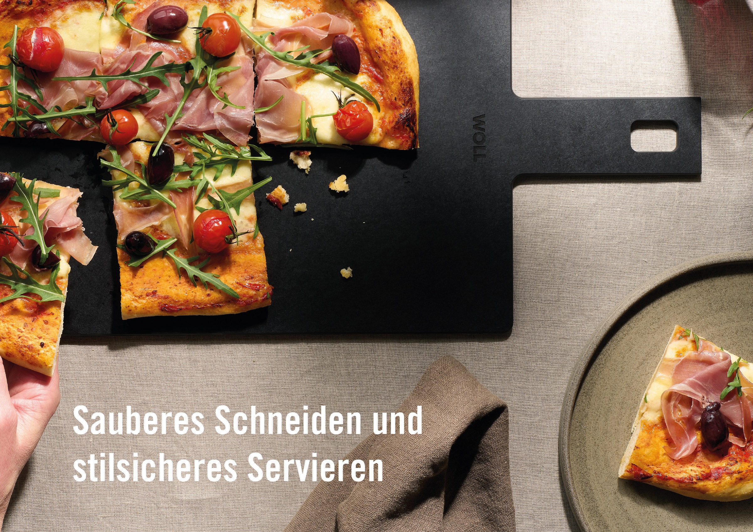 WOLL Schneidebrett »Cut & Serve«, (Set, 4 St.), aus FSC-zertifiziertem Papierverbundstoff