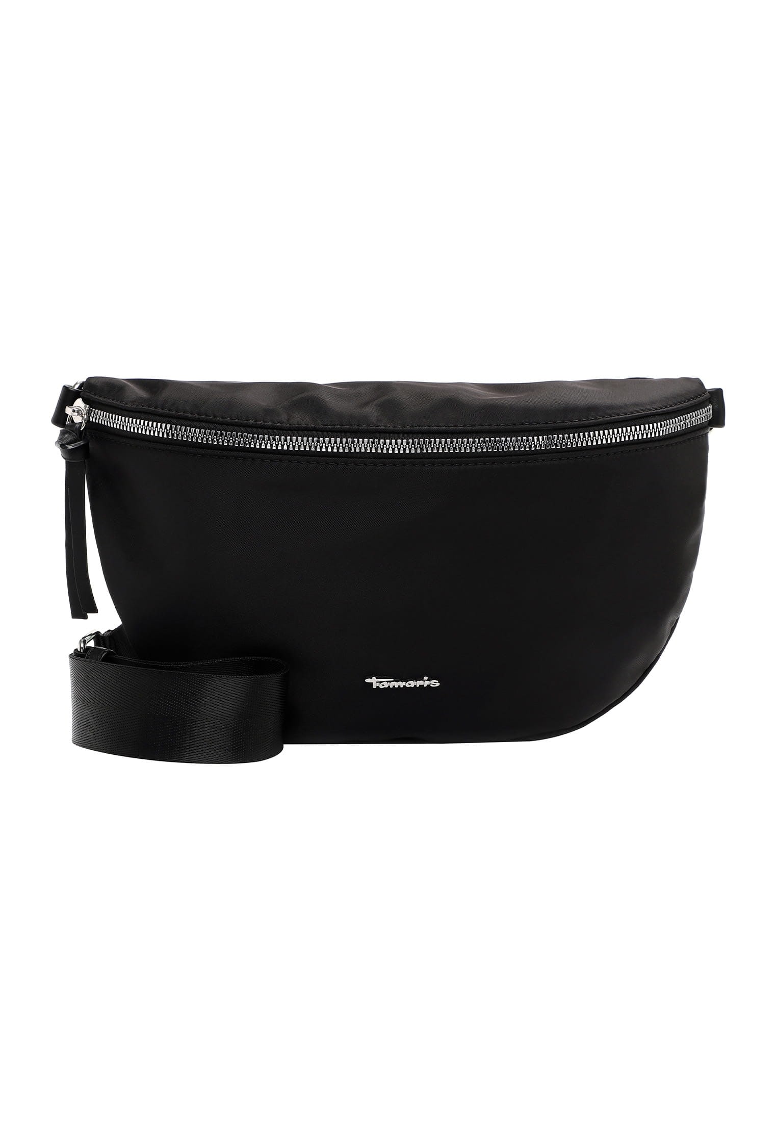 Umhängetasche TAMARIS "Umhängetasche TAS Giuseppa", Damen, Gr. B/H/T: 28cm x 19cm x 8cm 0, schwarz (schwarz 100), Polyester, Taschen Umhängetasche