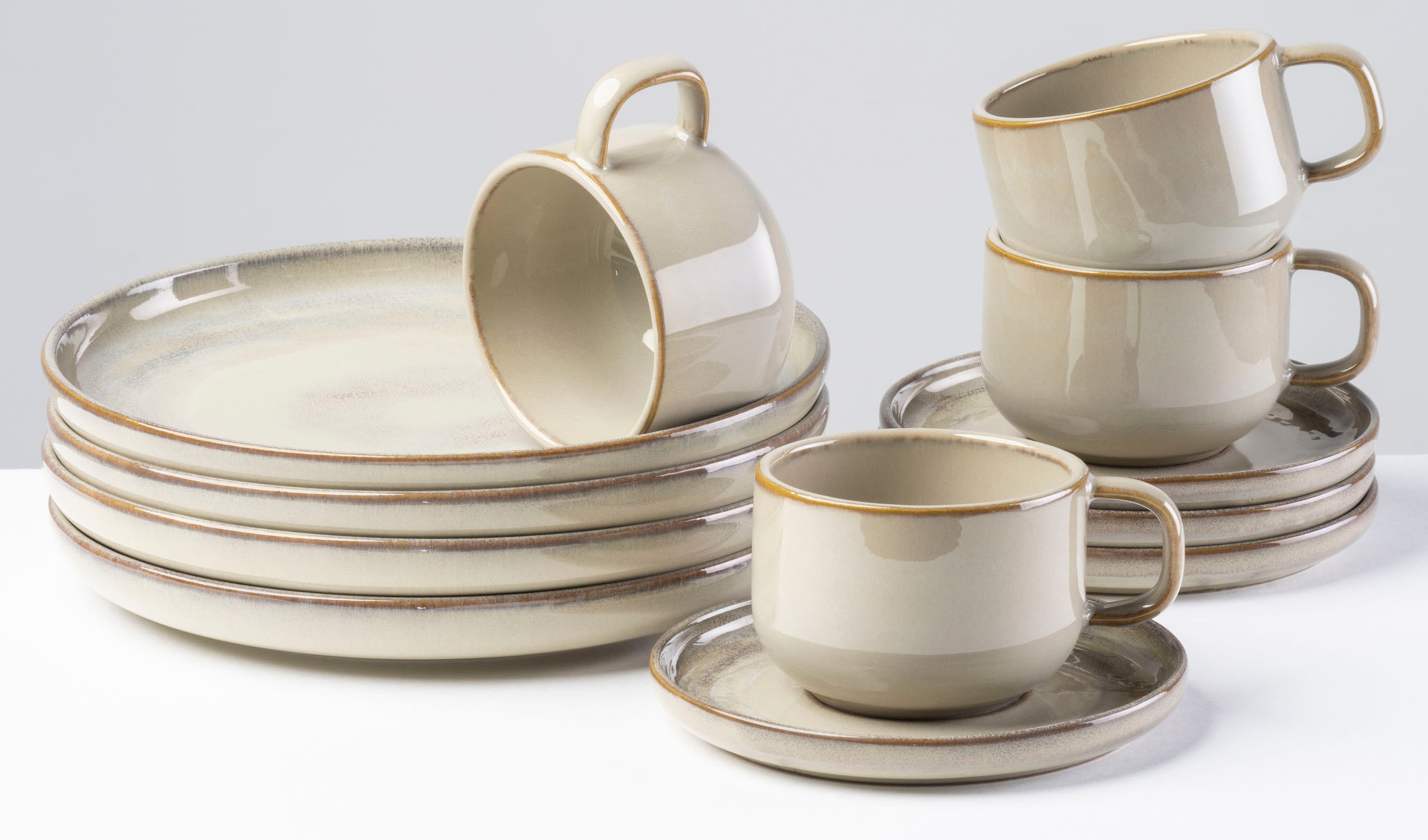 gipfelstück Kaffeeservice "Nebelwald" Scandi-Style, jedes Stück ein Unikat, günstig online kaufen