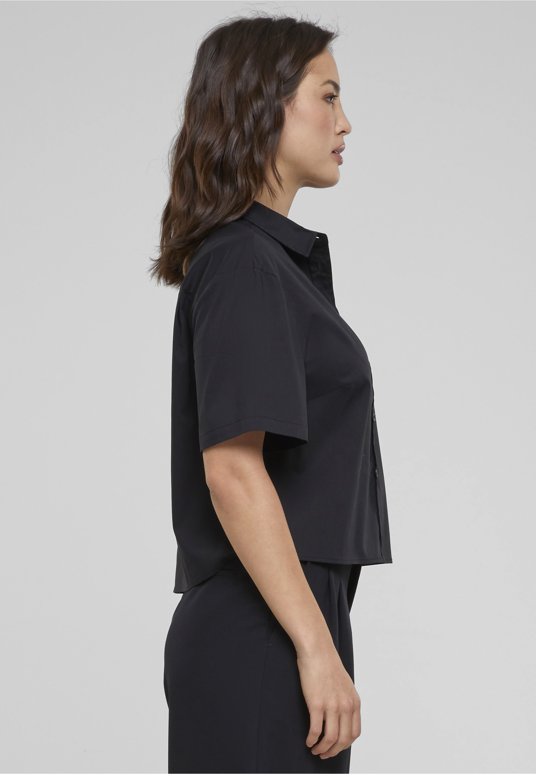 URBAN CLASSICS Kurzarmshirt »Urban Classics Damen Ladies Oversized Shirt« 1