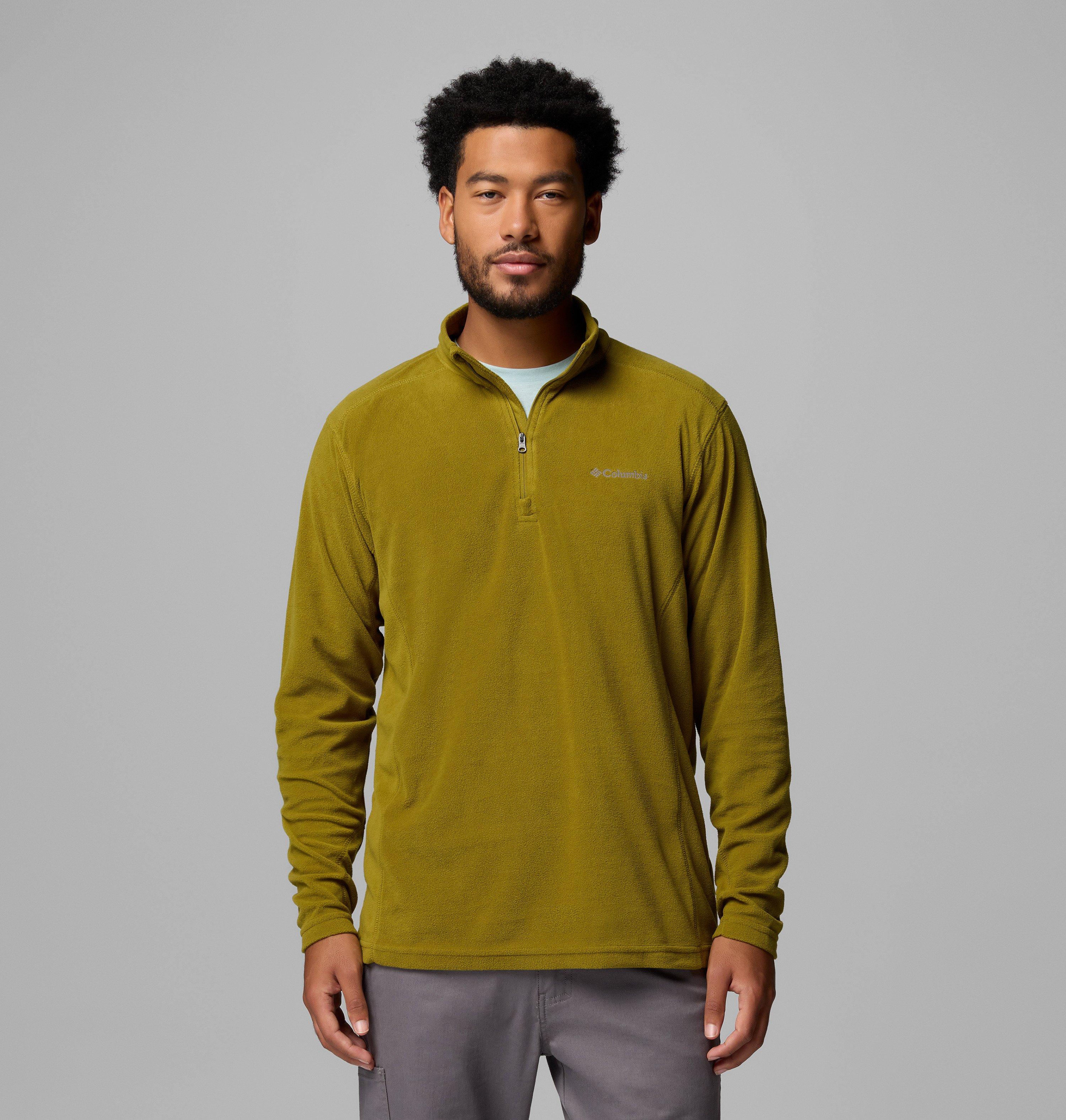 Columbia Fleecepullover "Klamath Range II Half Zip", mit halbem Reißverschluss, Langarm, atmungsaktiv, schnell trocknend