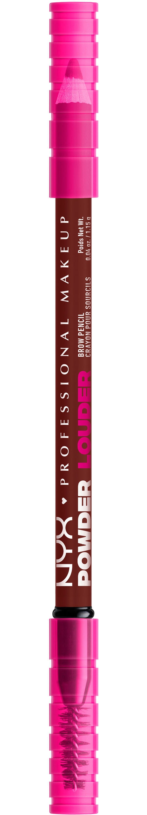 NYX Augenbrauenpflege »Makeup Powder Louder Brow Pencil«, mit Mikrofiber